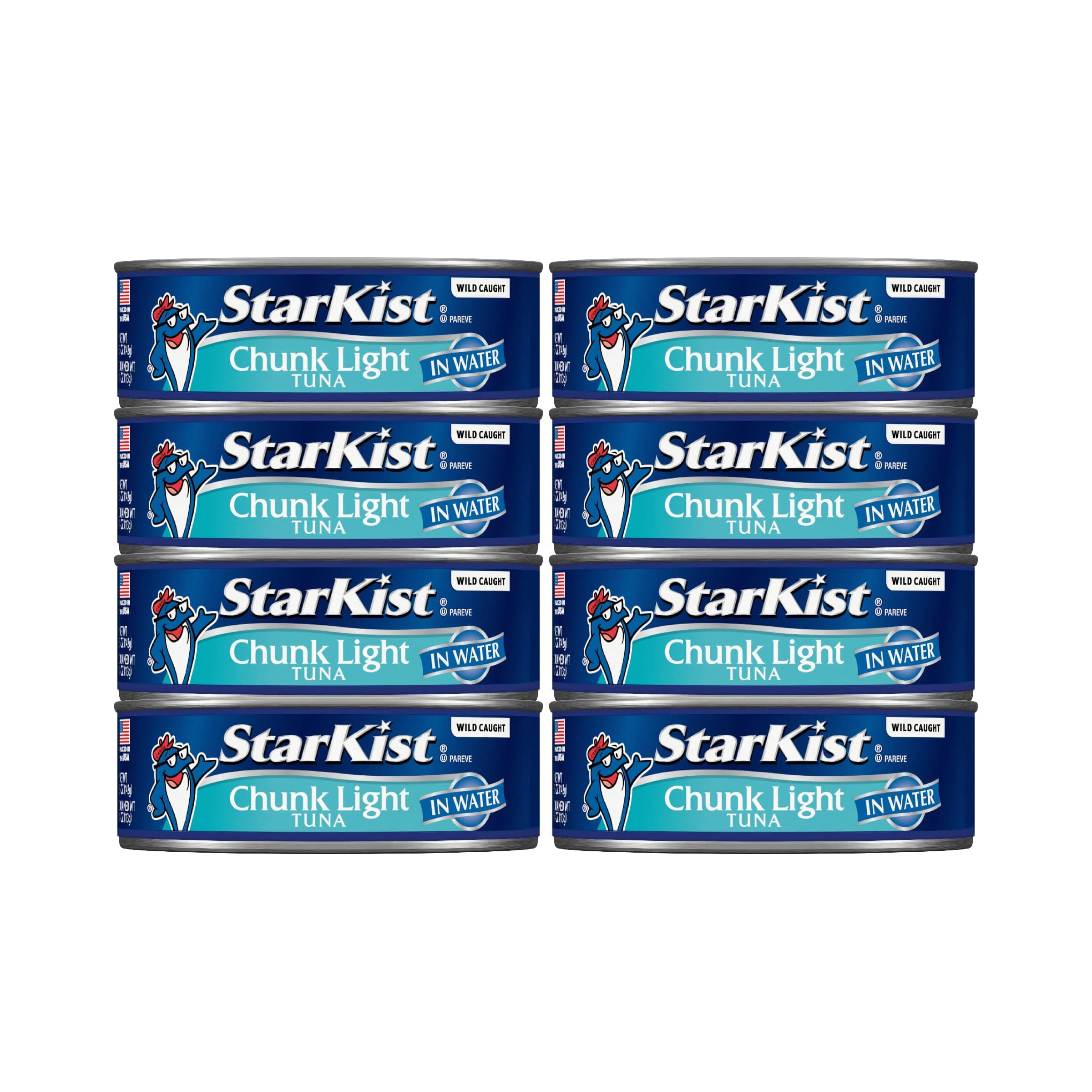 Chunk Light Tuna in Water, 3-Count Packages (Pack of 8) by Starkist [Foods]