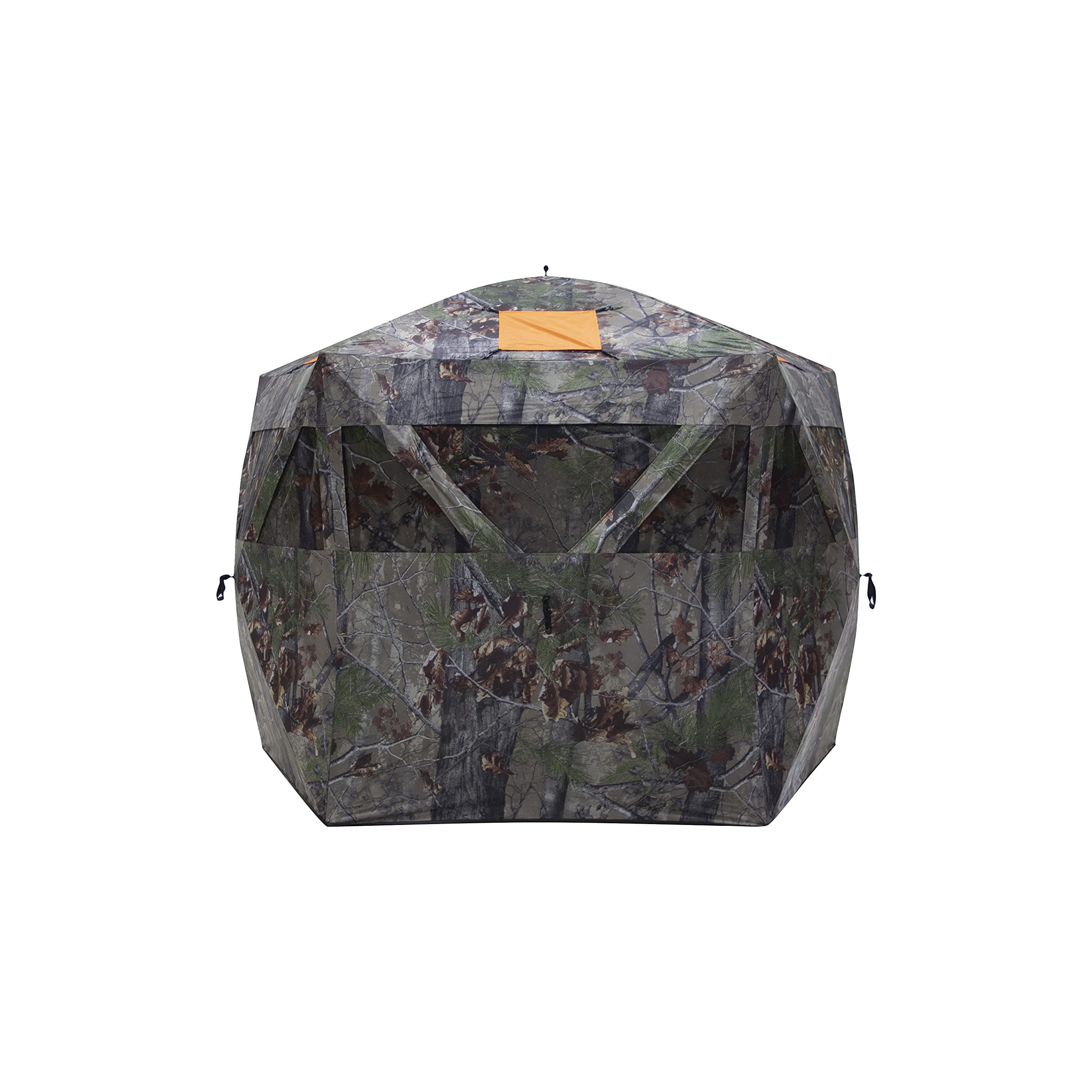 Feather Five, Portable Hunting Blind, Huge Interior, Lightweight, 4-Person, Bloodtrail® Backwoods, 72” x 84” x 84”, FF500BW