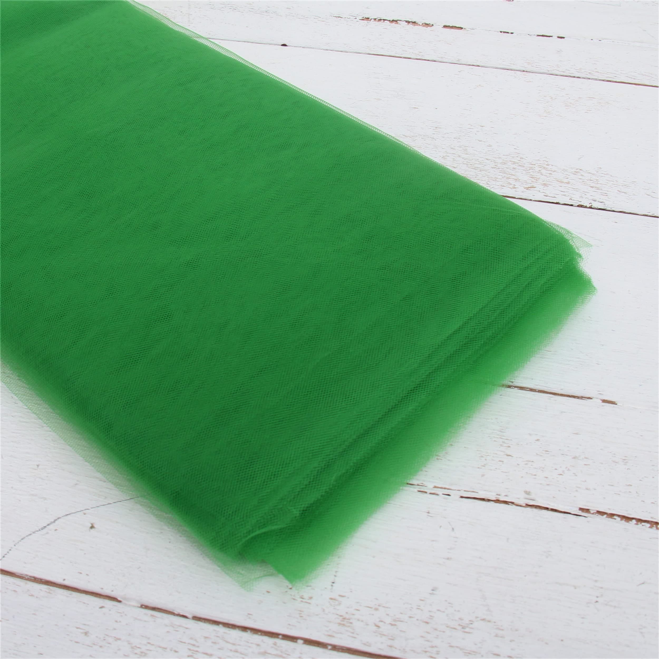 Threadart Premium Soft Tulle Bolt - 54" by 20 Yards (60 ft) Fabric - For Wedding, Parties, Costumes, and Decoration - Emerald