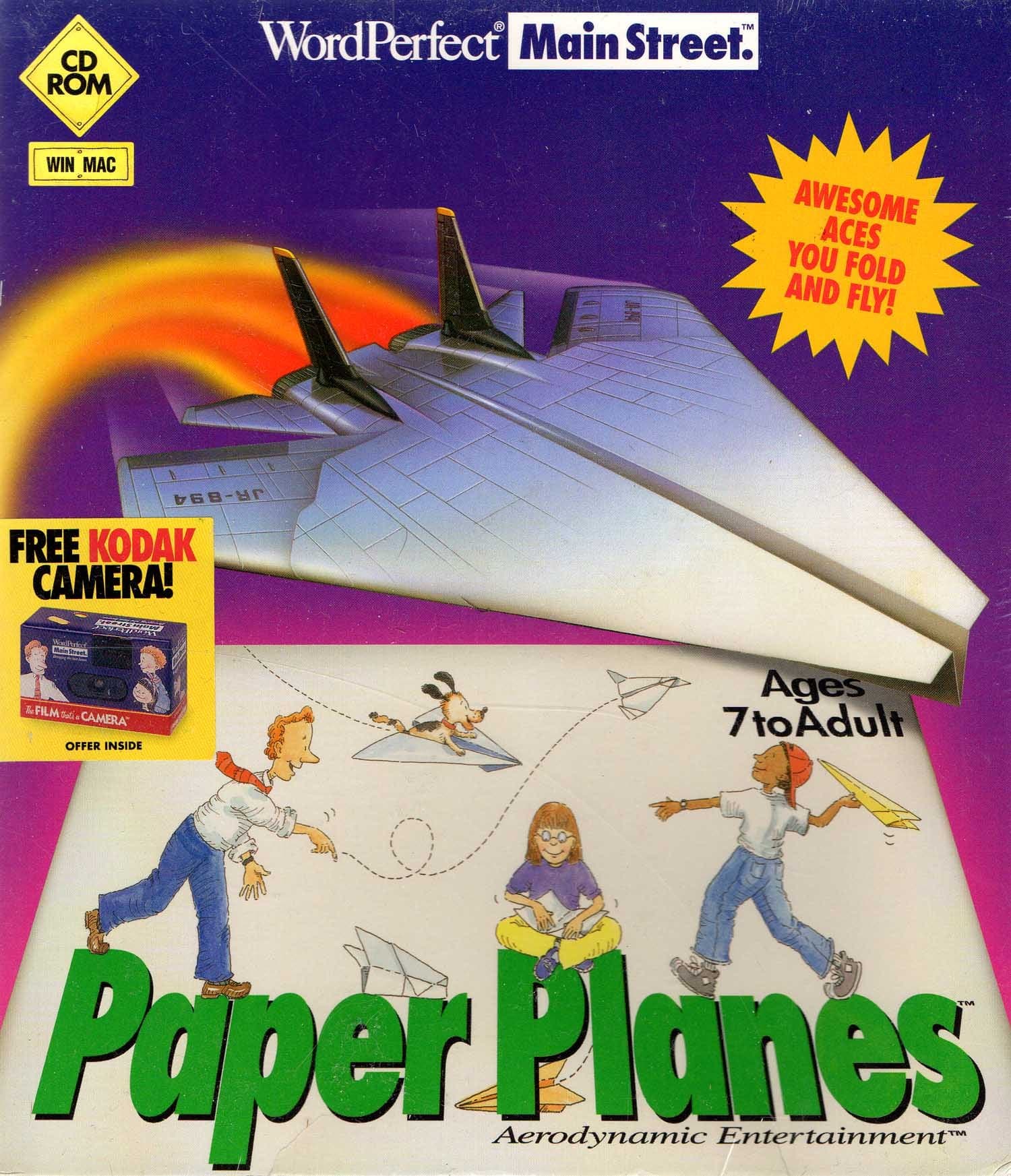 MainStreet Paper Planes CD-Rom - Awesome Aces You Fold and Fly! (Windows & Mac)