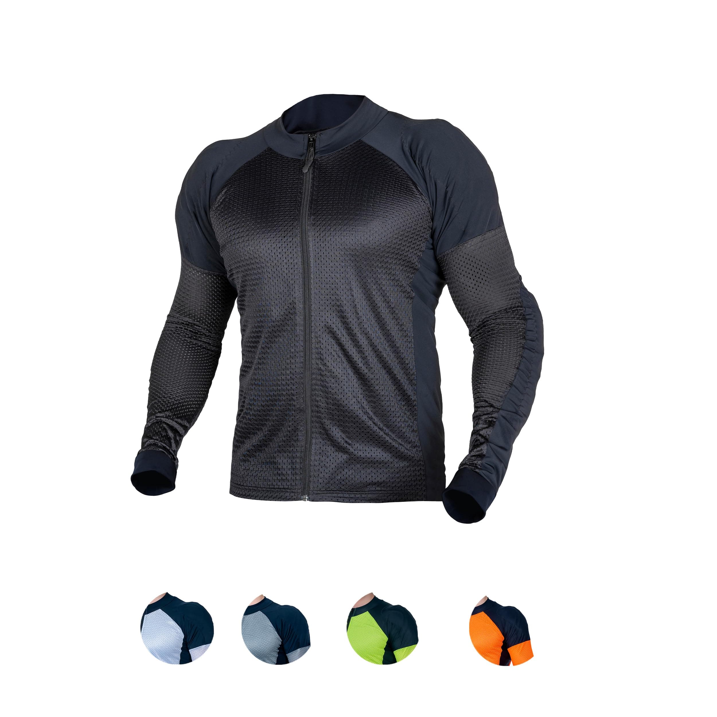 Mesh Armored Motorcycle Shirt for Men & Women - CE Level 2 Mesh Motorcycle Protective Shirt for Summer - Soft, Stretchy & Lightweight Motorcycle Armored shirt with Removable Padding