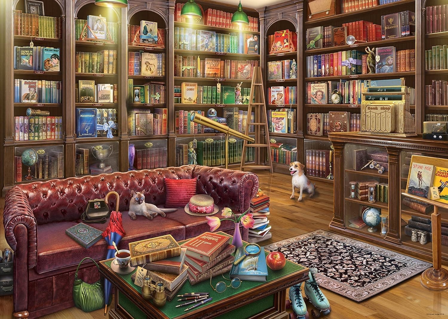 Ravensburger The Reading Room 1000 Piece Jigsaw Puzzle for Adults & Kids Age 12 Years Up