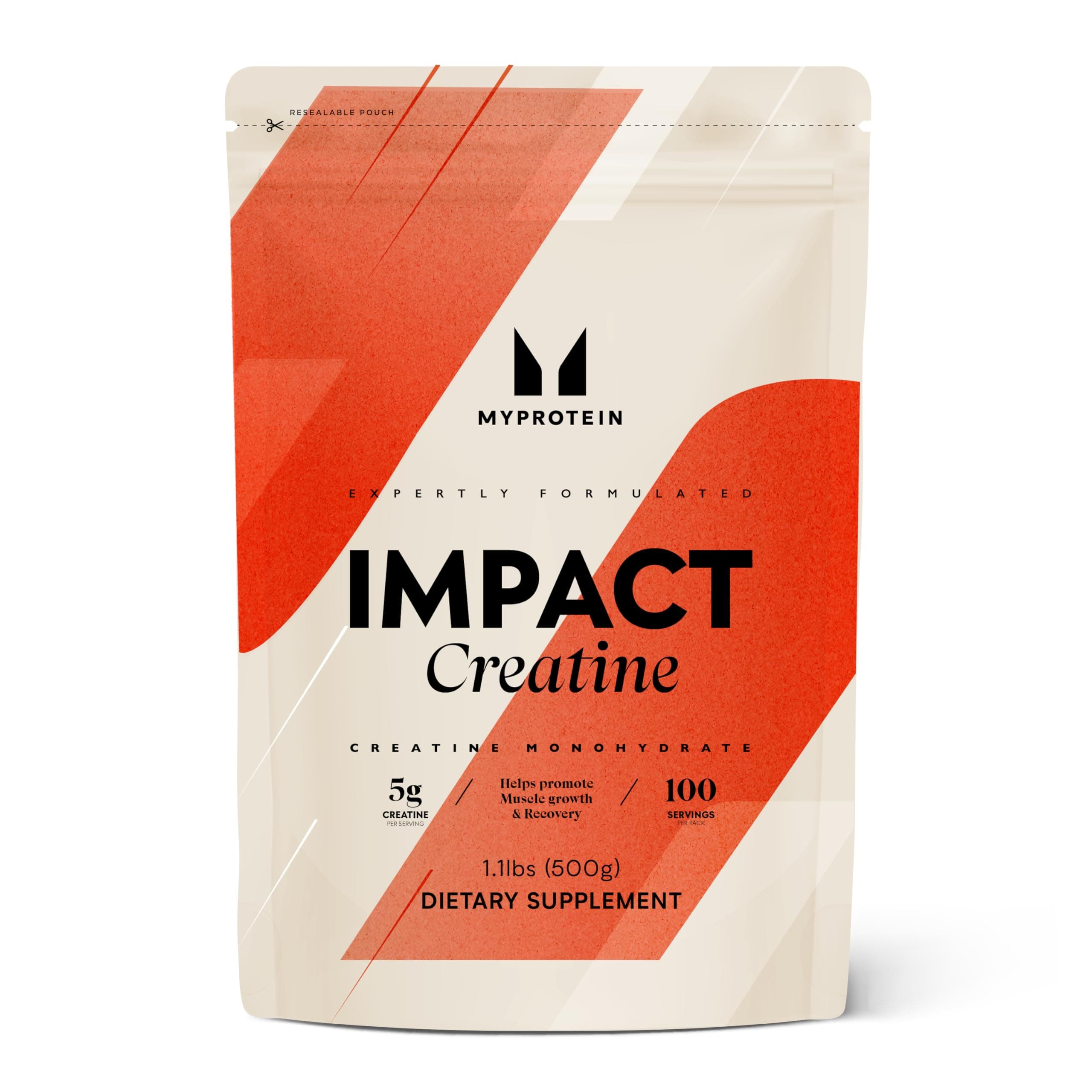 Creatine Monohydrate Powder, 100 Servings (1.1lbs), Pure Unflavored Creatine Powder, Post/Pre Workout Supplement for All Sports & Exercises