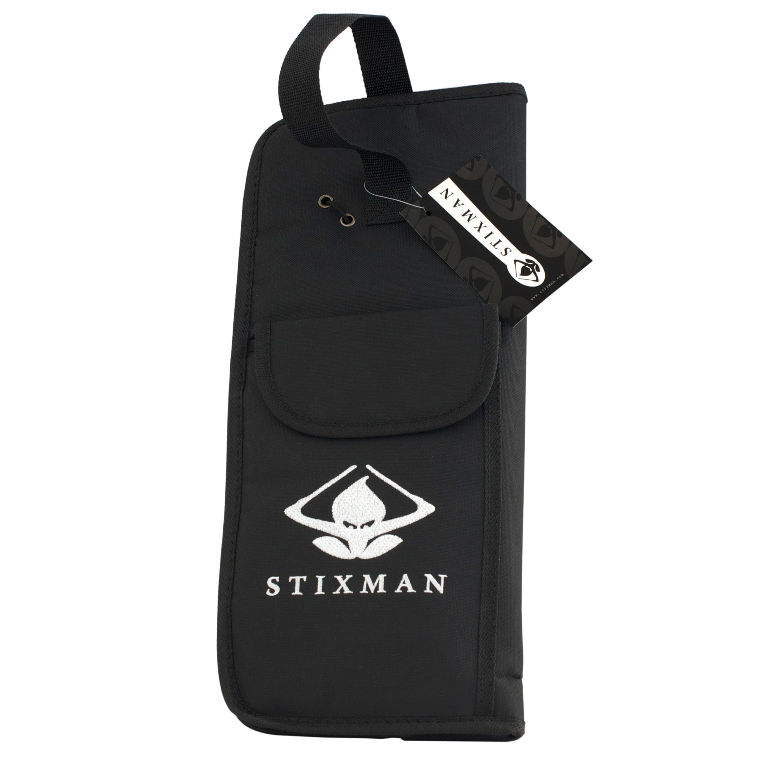 Stixman HD Black Padded Drum Stick Bag for Drumsticks MALLETS Beaters & Percussion - SXDSB