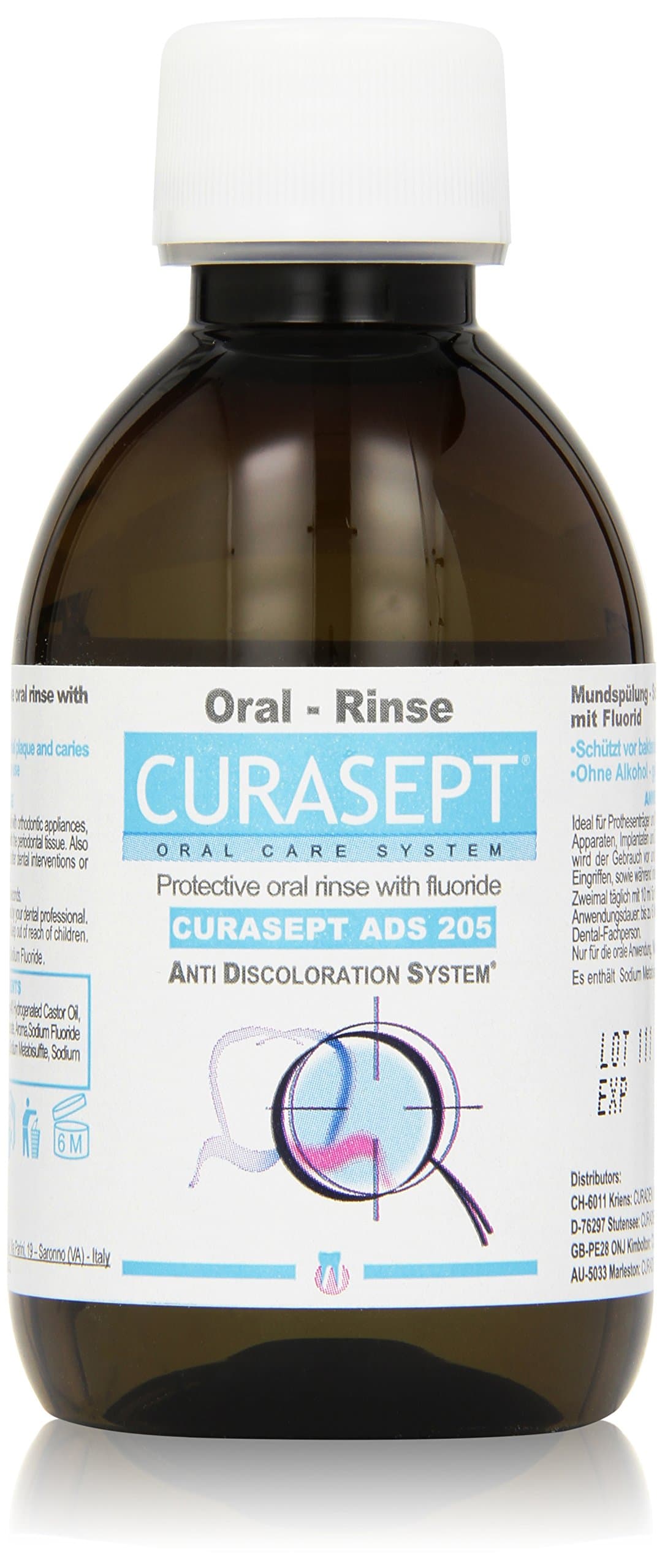 Curaprox Curasept Mouthwash Alcohol-Free Chx 0.05%, 200 ml