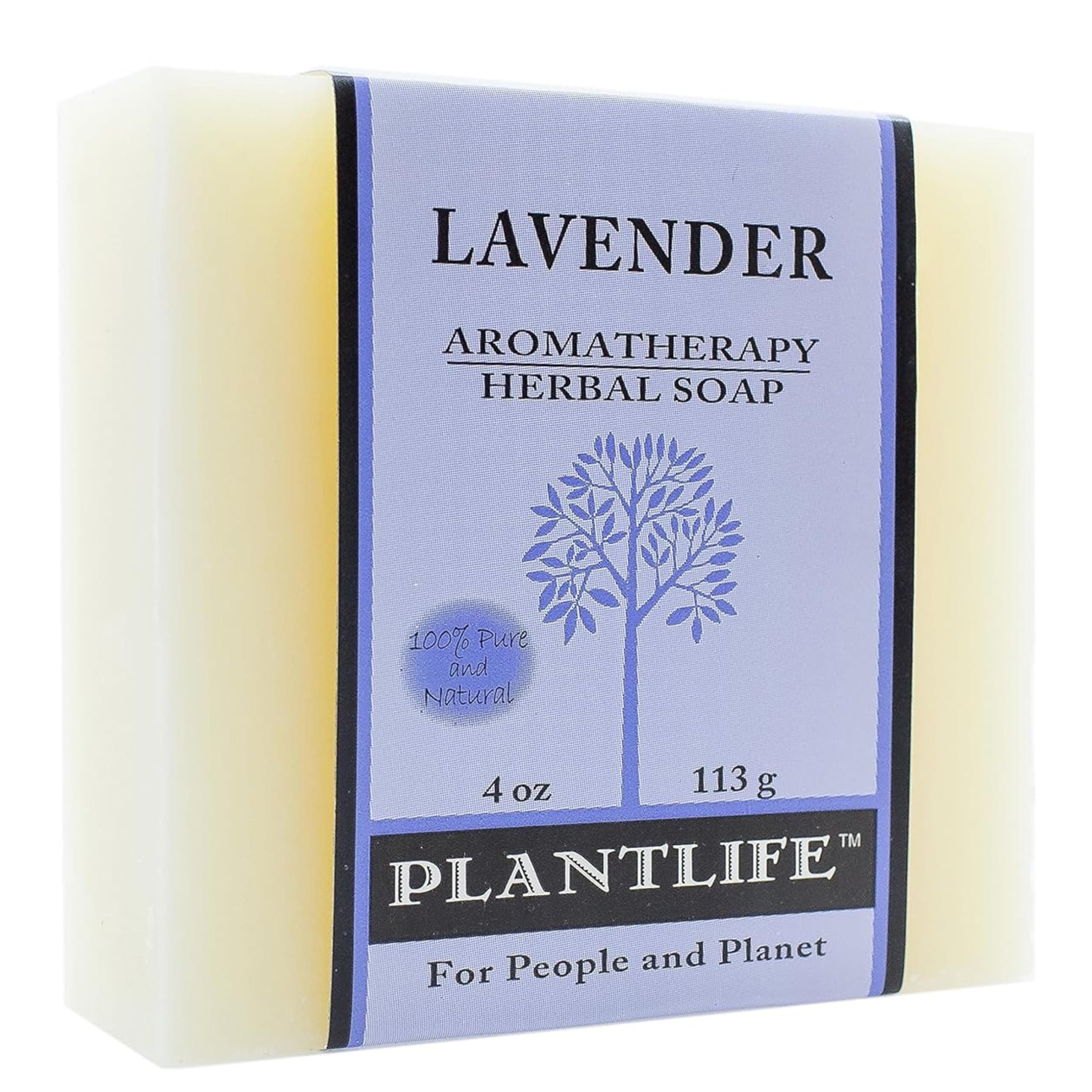 Plantlife Lavender Bar Soap - Moisturizing and Soothing Soap for Your Skin - Hand Crafted Using Plant-Based Ingredients - Made in California 4oz Bar