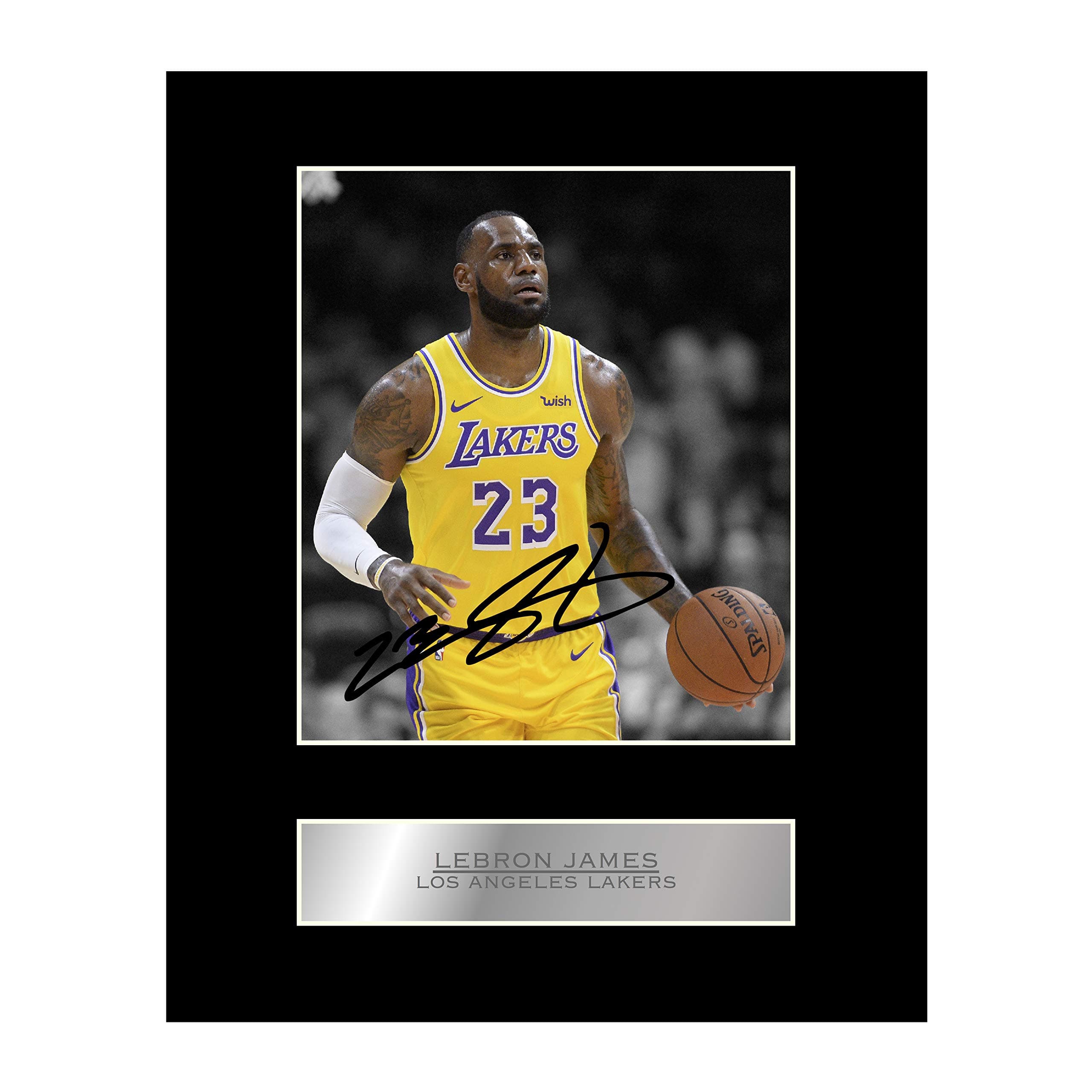 Lebron James Print Signed Mounted Photo Display #2 Autographed Picture Print