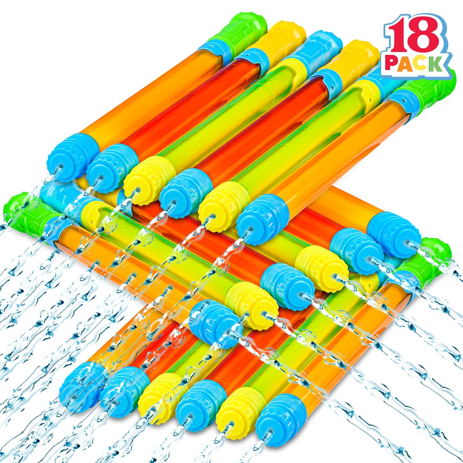 - JOYIN 18 Pack 16.5'' Water Gun, Blaster Squirt Guns, Bulk Water Guns Summer Outdoor Swimming Pool, Backyard, Beach Water Game Fighting Play Pool Toys