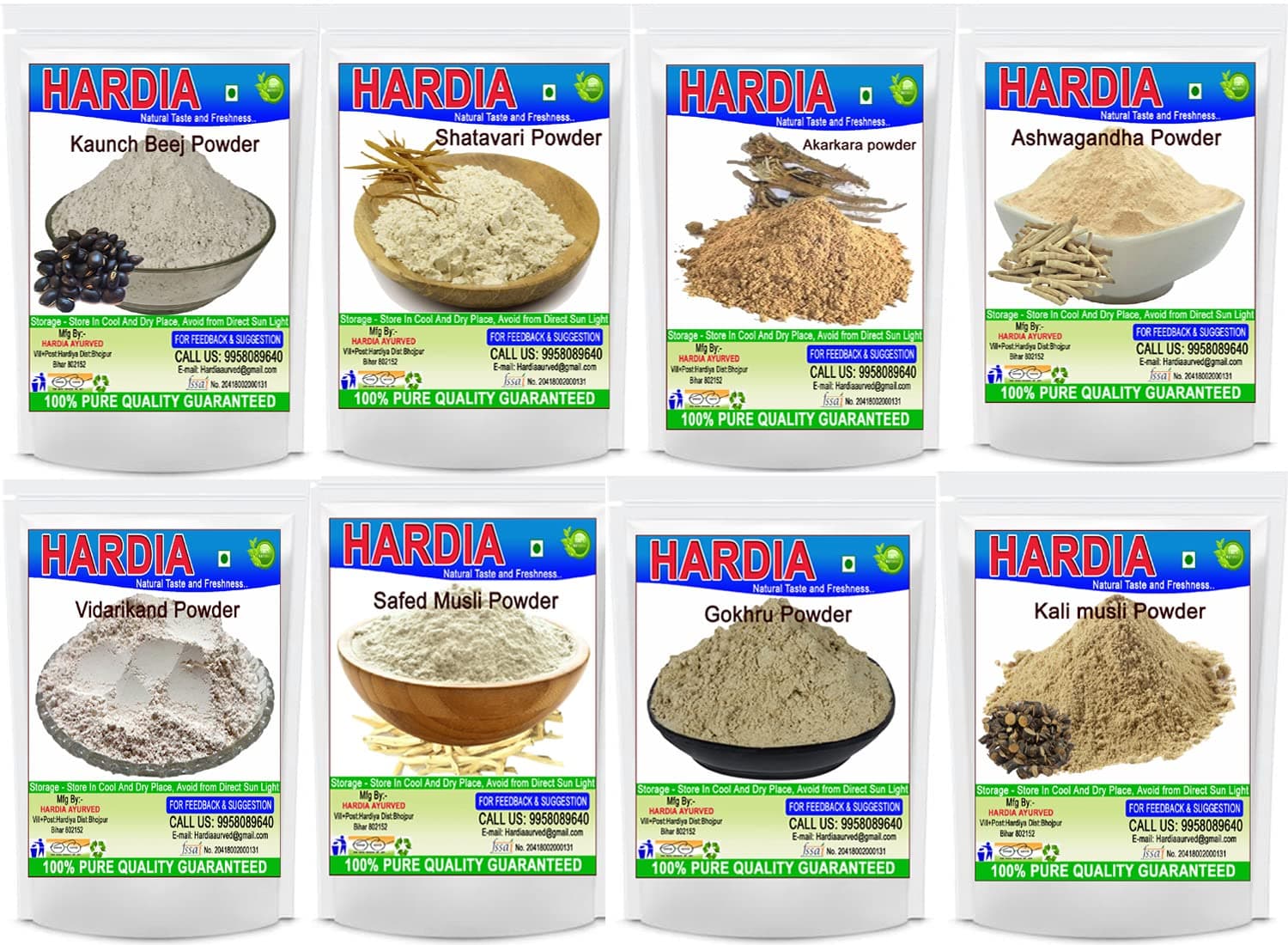 Ayurvedic Herbal Vitality Powder | Safed Musli, Kali Musli, Shatavari, Kaunch Beej, Ashwagandha, Gokhru, Vidarikand & Akarkara Churna |Natural Energy & Stamina Booster for Men