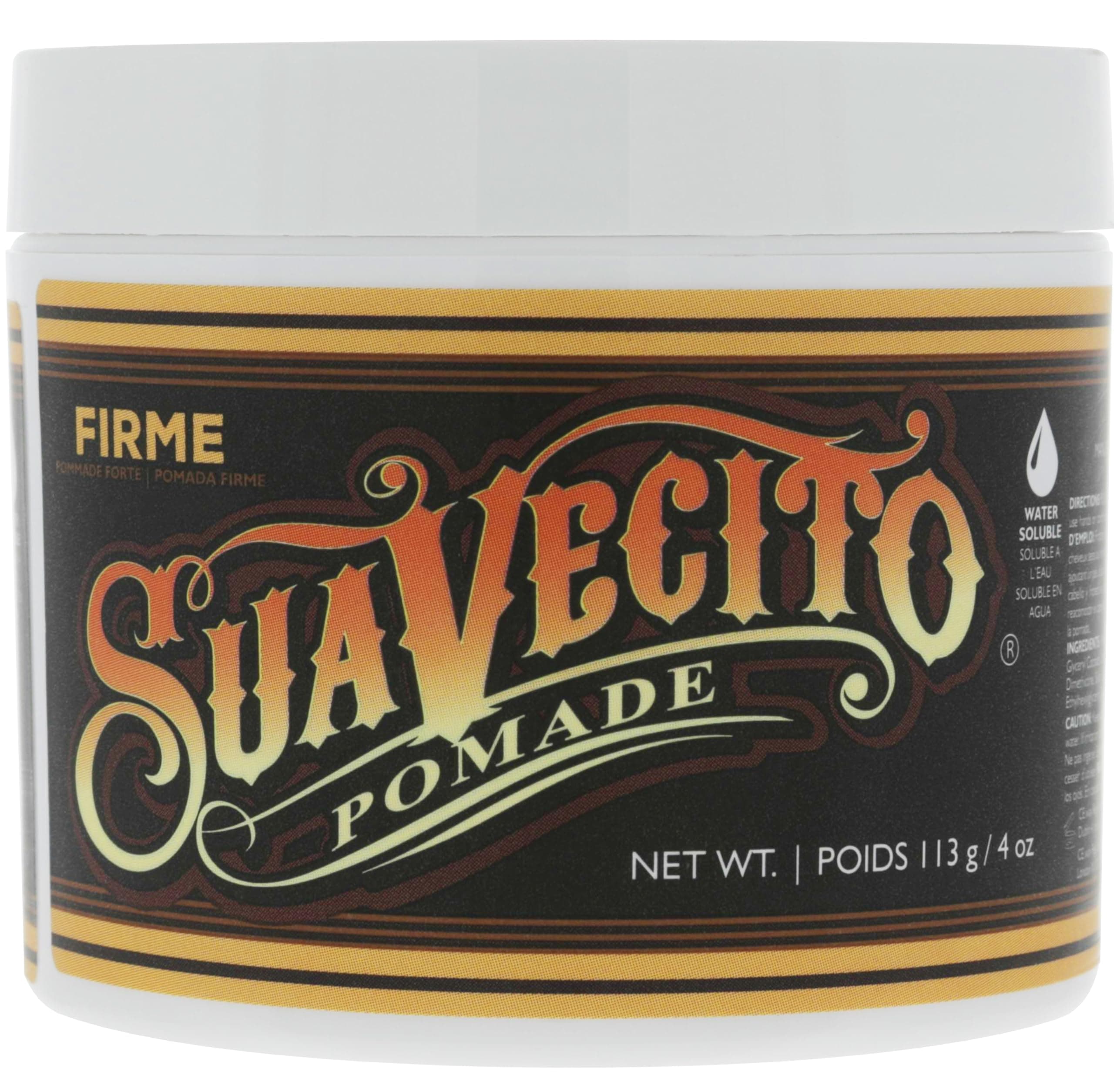 Pomade Firme (Strong) Hold 4 oz, 1 Pack - Pomade For Men - Medium Shine Water Based Wax Like Flake Free Hair Gel - Easy To Wash Out - All Day Hold For All Hair Styles