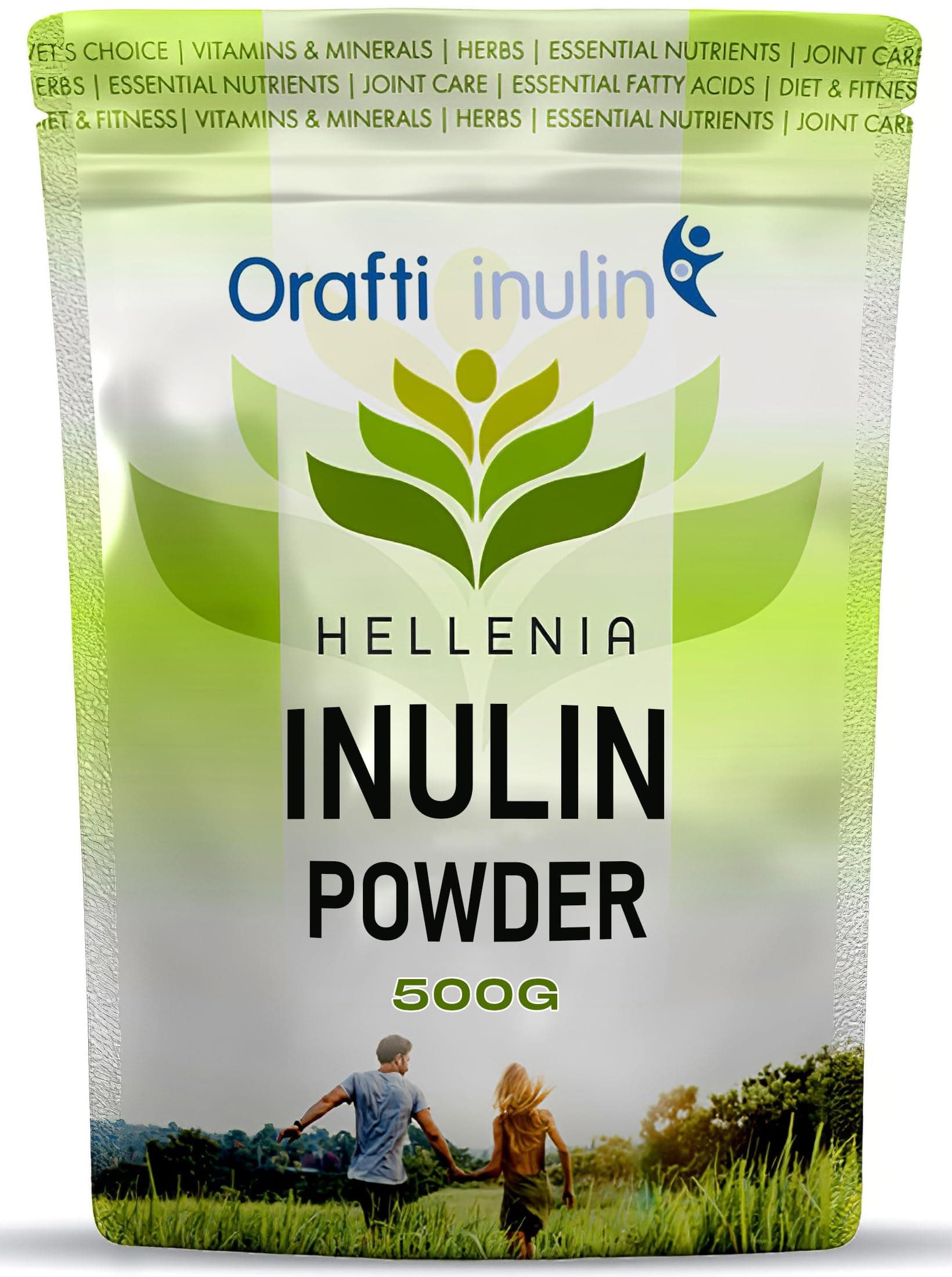 Inulin Powder 500g by Orafti | Premium Inulin Prebiotic Fibre Powder 500g Plus FOS | Chicory Root, Highly Soluble | Added FOS, Gluten Free, Suitable for Vegans - by Orafti