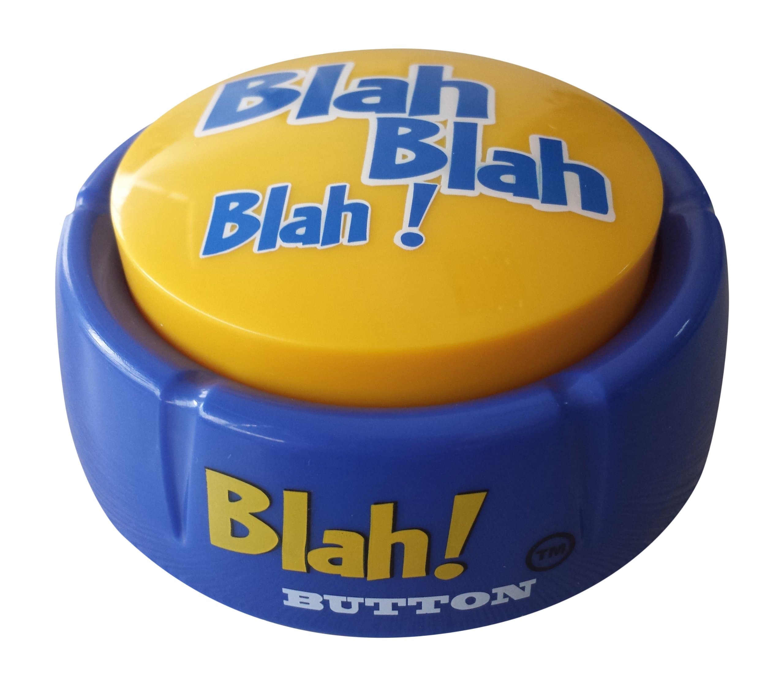 Talkie Toys Products Blah Button - 12 Hilarious Blah Sayings - Talking Toy for Stress Relief & Laughs - Funny Gift & Stocking Stuffer