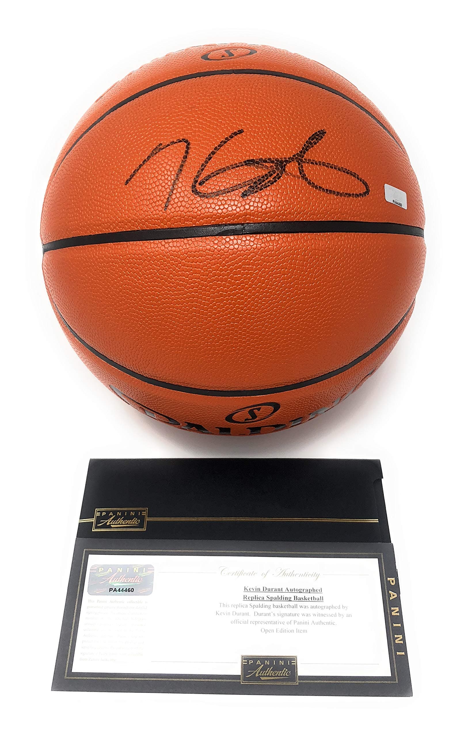 Kevin Durant Golden State Warriors Signed Autograph NBA Game Basketball Black Ink Panini Authentic Certified