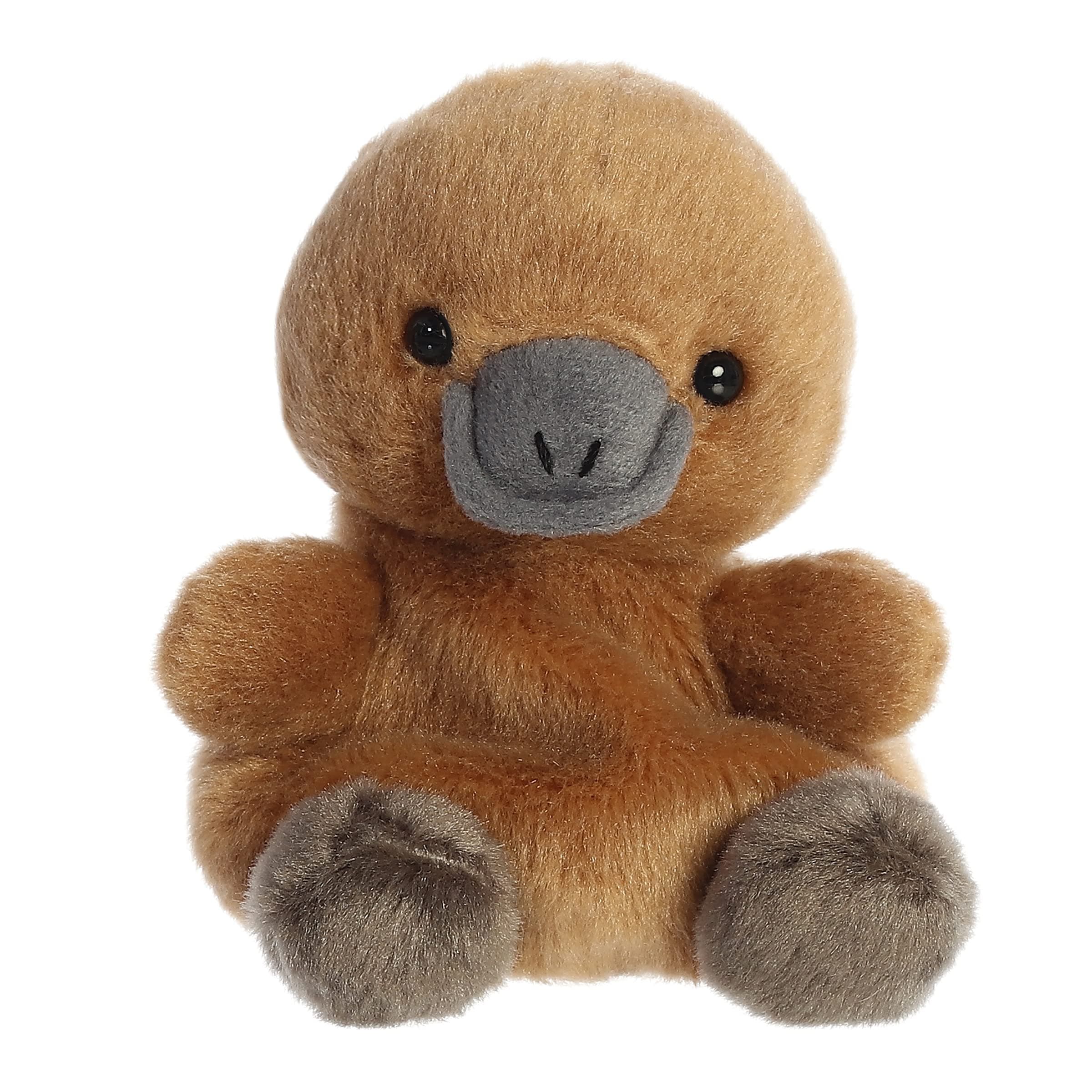 Aurora® Adorable Palm Pals™ Patty Platypus™ Stuffed Animal - Fun Collectible Plush for Kids and Adult Collectors - Perfect for Decorating Rooms and Birthday Gifts - Brown 4.5 Inches