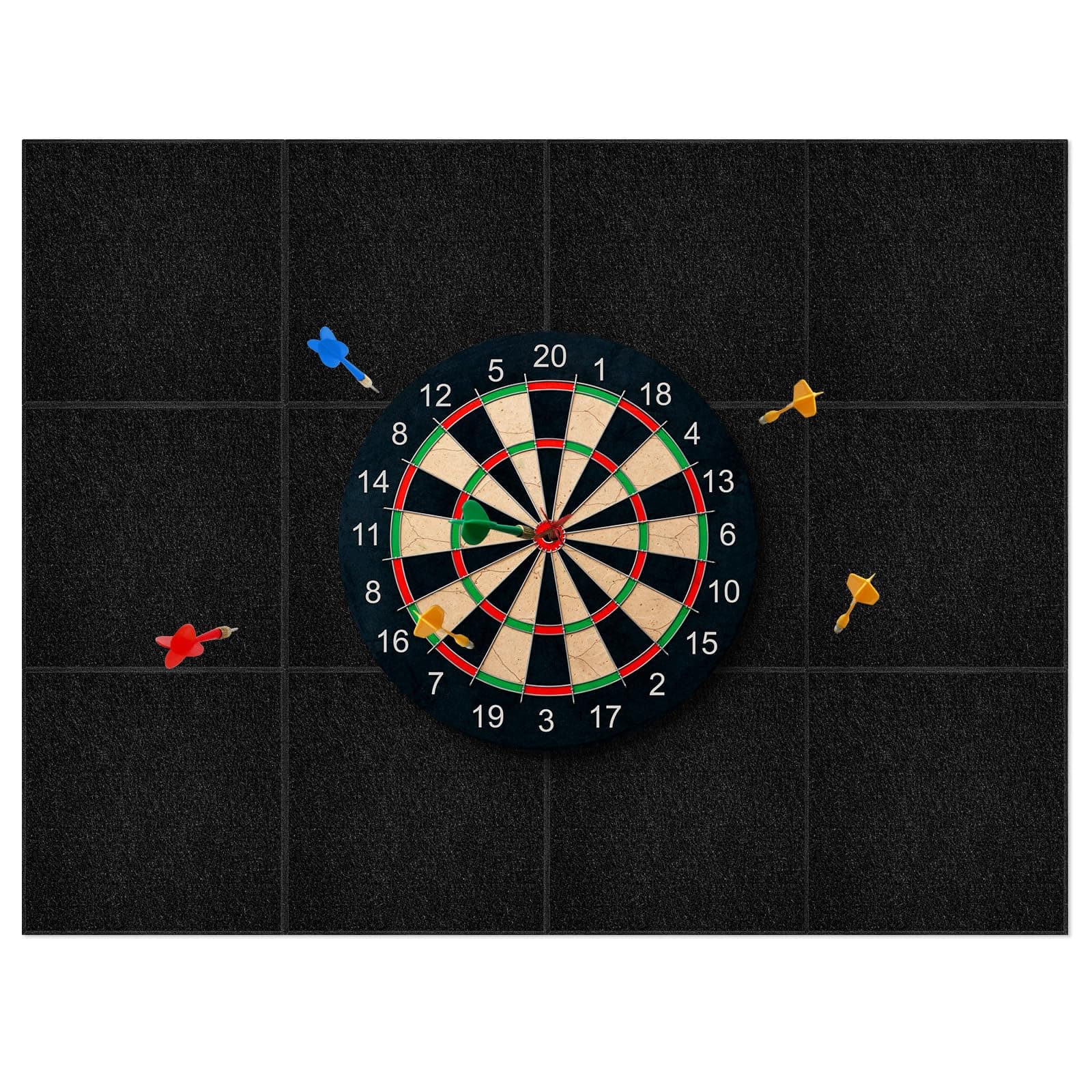 Dart Board Wall Protector, Extended Length Dartboard Surround Felt Board for Wall, Dart Board Accessories Backing Protector