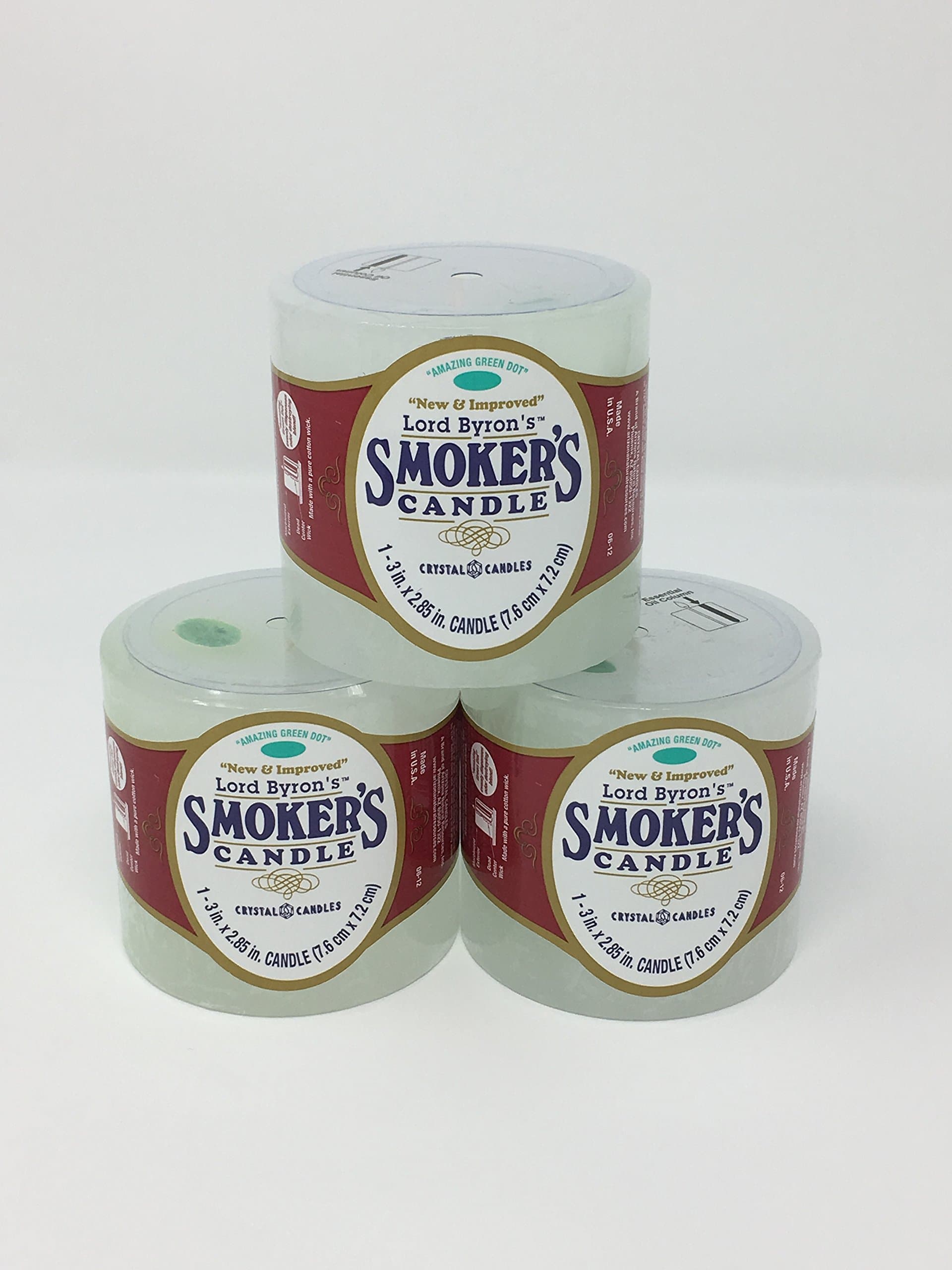 Lord Byrons Smokers Candle (Pack of 3)