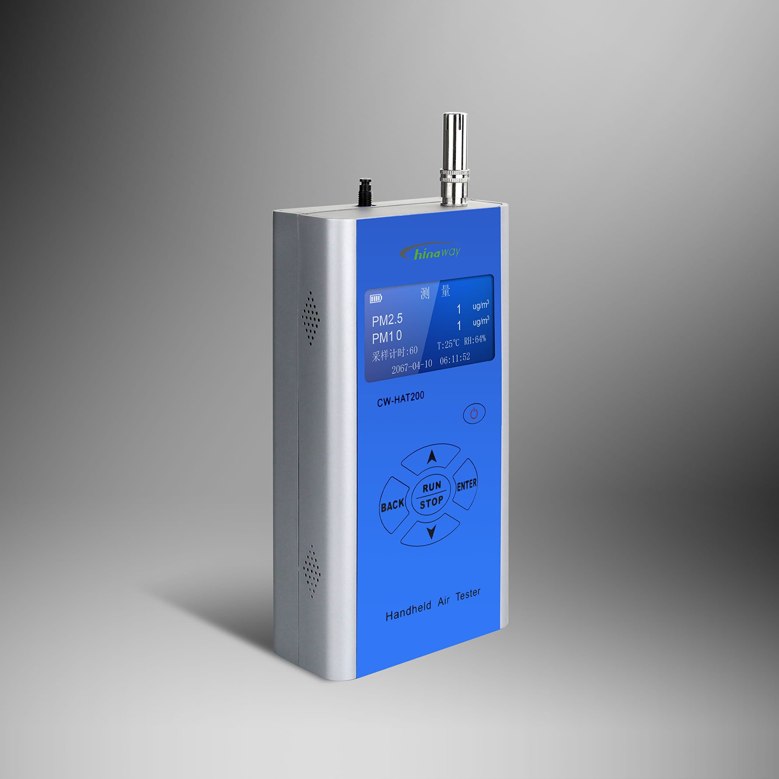 Handheld Portable Particle Counter PM2.5 PM10 Unit Microgram/Cubic Meter
