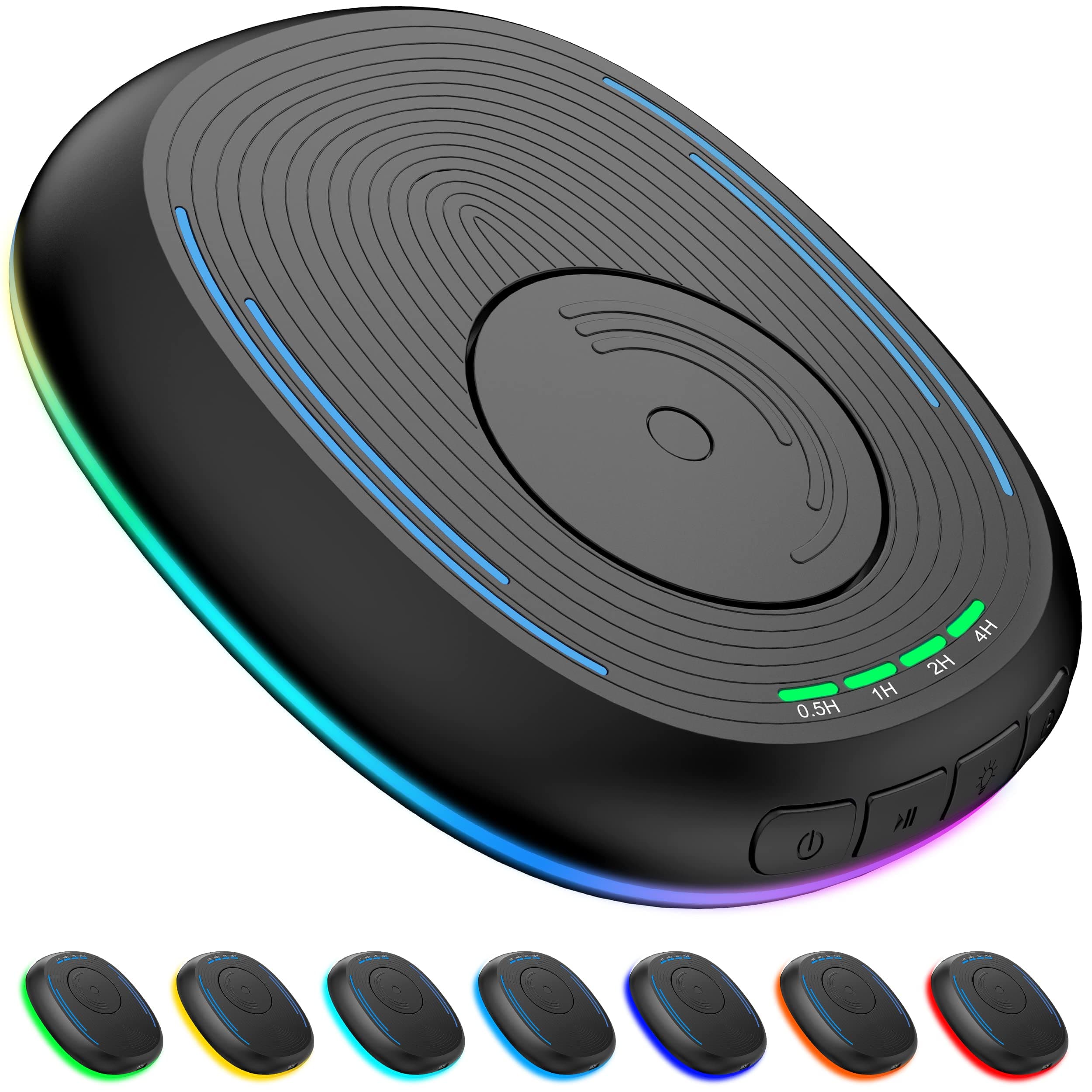 Mouse Jiggler Undetectable With Timer, ON/Off Switch, RGB Breathing Light - Prevent Computer Laptop Screen Sleep (Black)