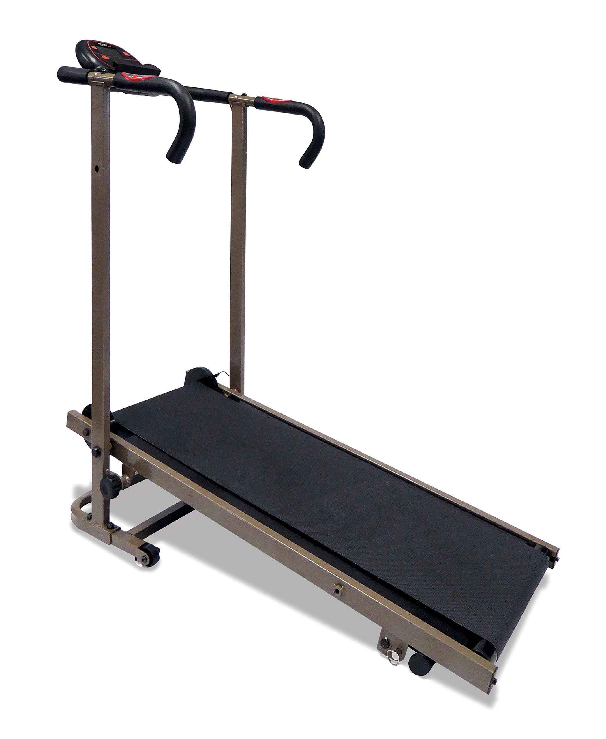 Health Gear MT2000 Easy Walk Manual Treadmill with Fold & Roll Design Storage with Pulse Monitor