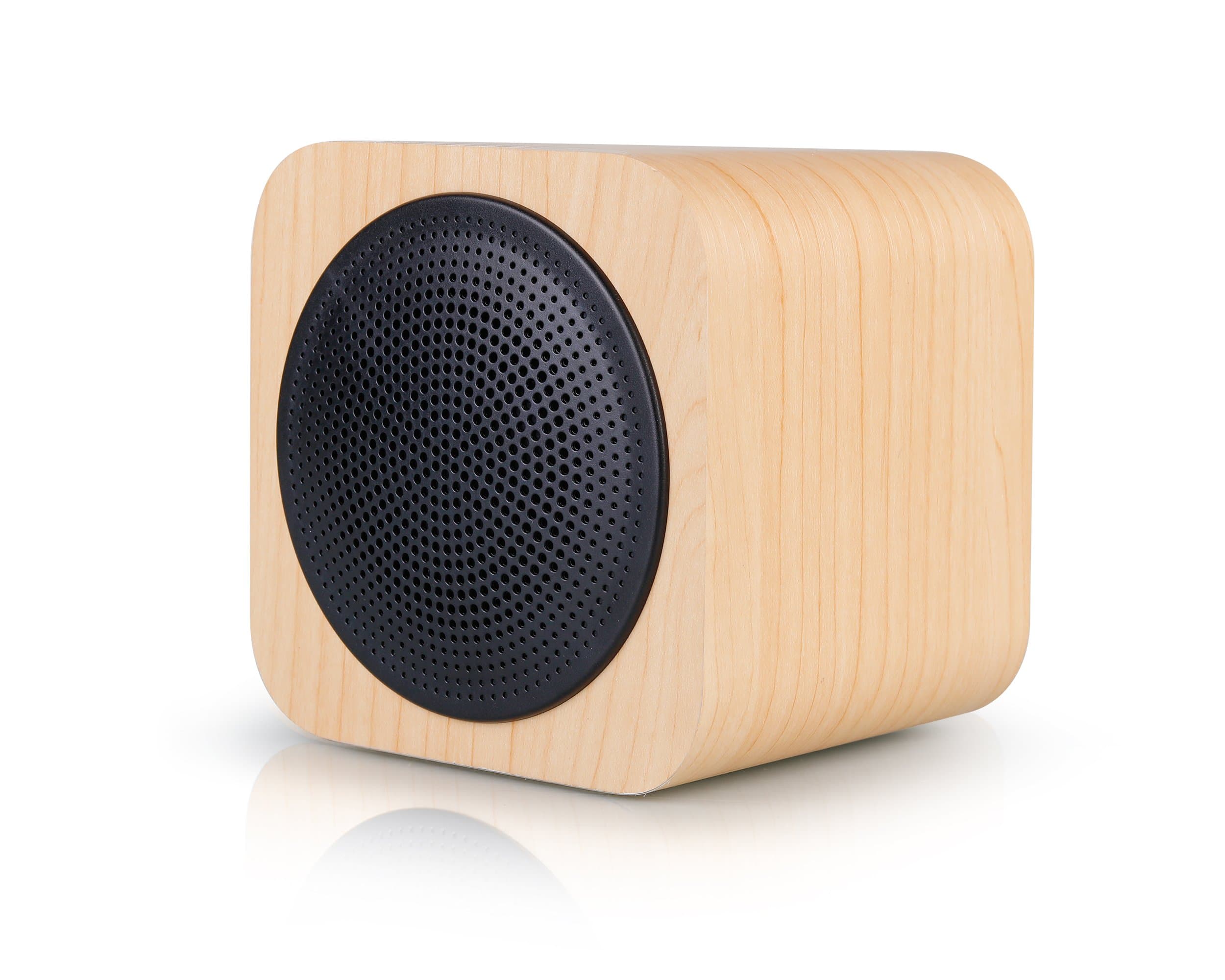Brand wood bluetooth speaker with fm radio, support tf card mp3 player aux portable wireless speaker built in 1200mah rechargable battery suitable for cell phone, pc, tablet.