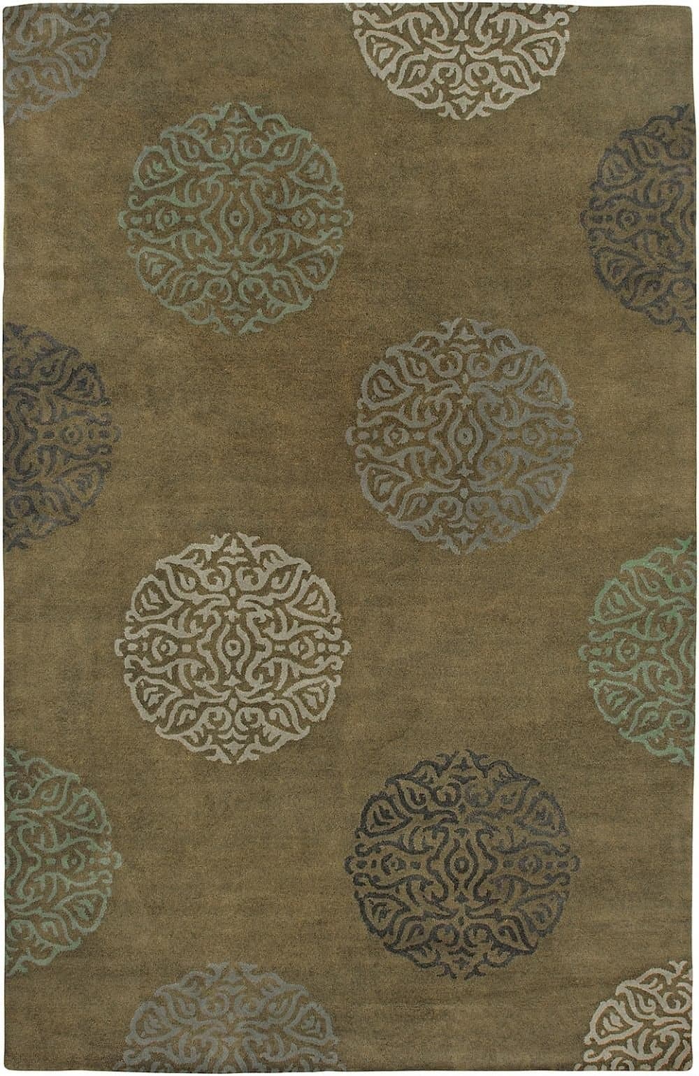 Soho Mercer Olive Green Rug Rug Size: 2' x 3'