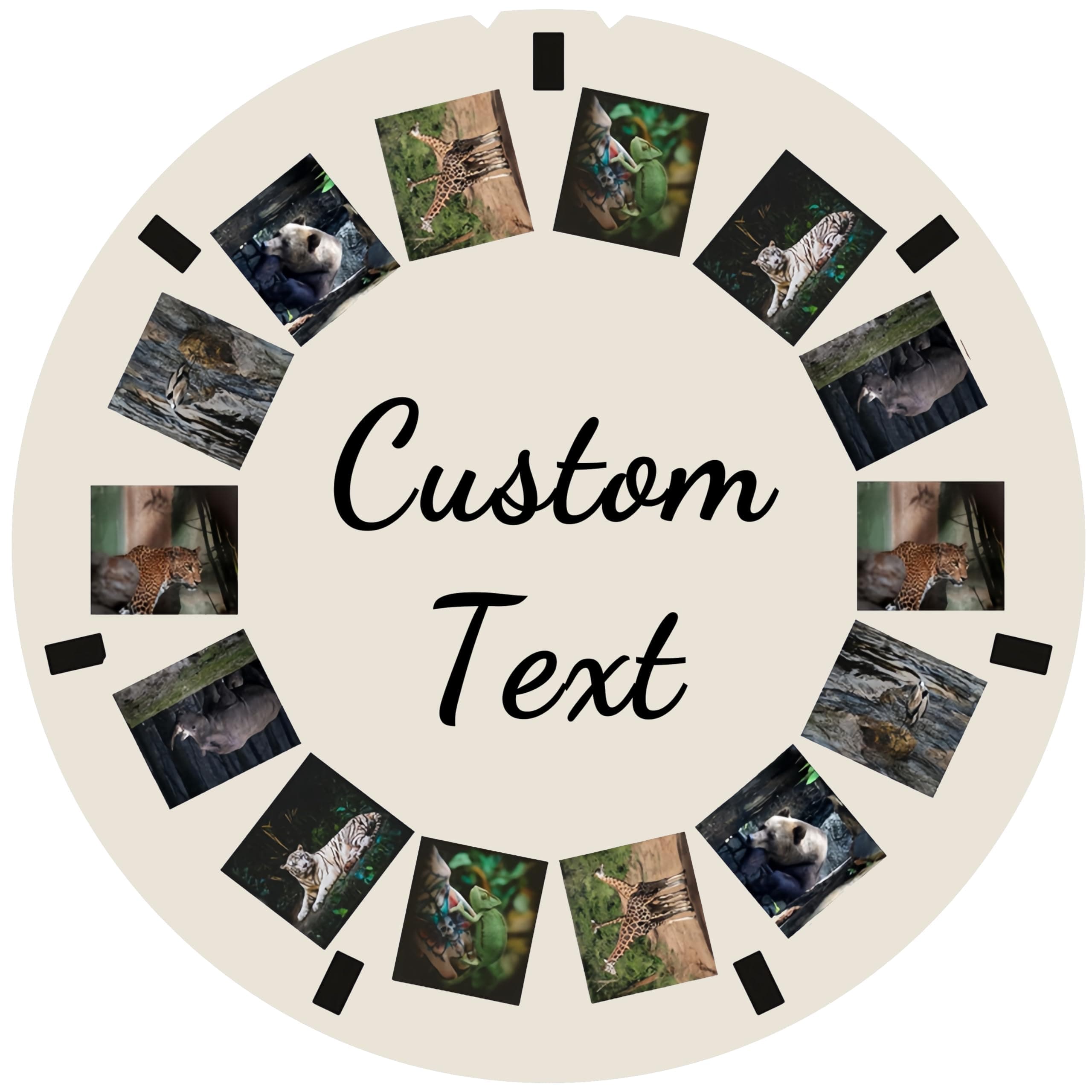 Custom Viewmaster Style Reel with Own Photos - Special Photo Gift for Birthday‘s, Valentine's, Father's, Mother's Day, Perfect for Weddings (1 Reel No Viewer)