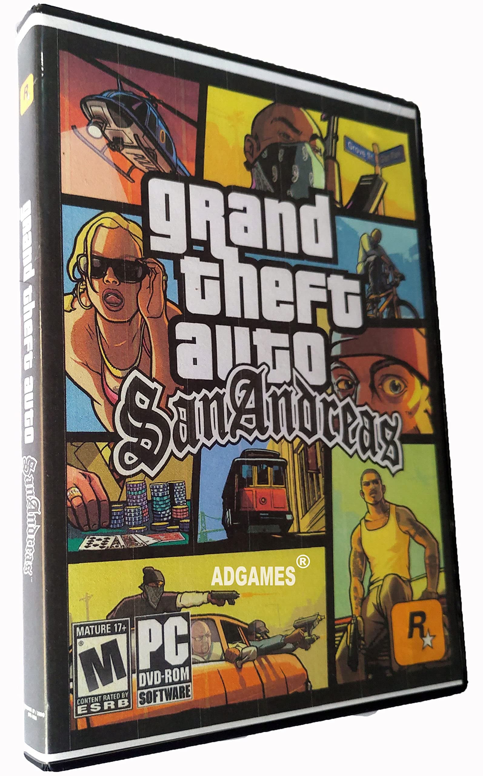 GTA Sanandreas pc game DVD With Box For Windows(Offline Setup)