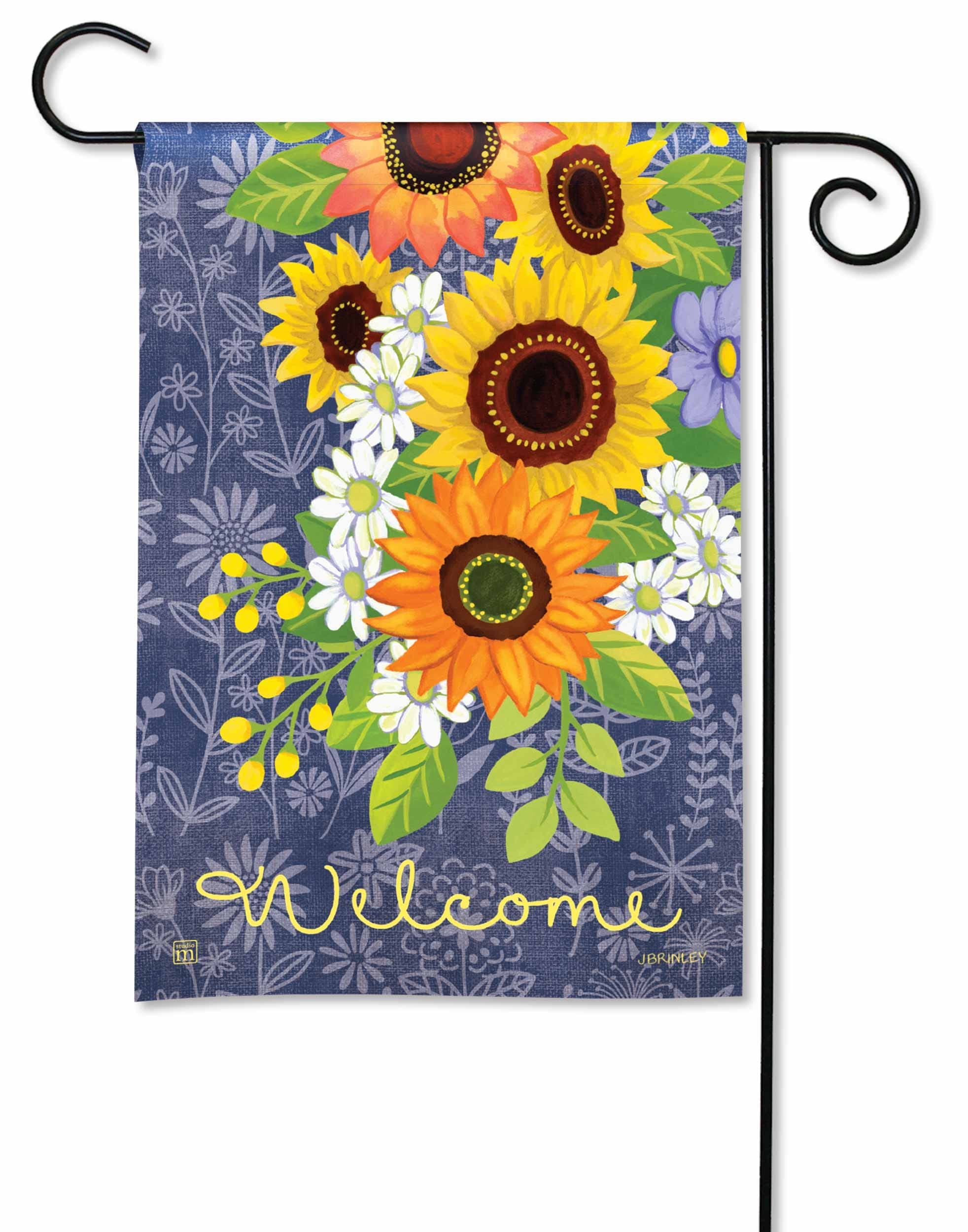 BreezeArt Studio M Denim Garden Decorative Garden Flag – Premium Quality, 12.5 x 18 Inches