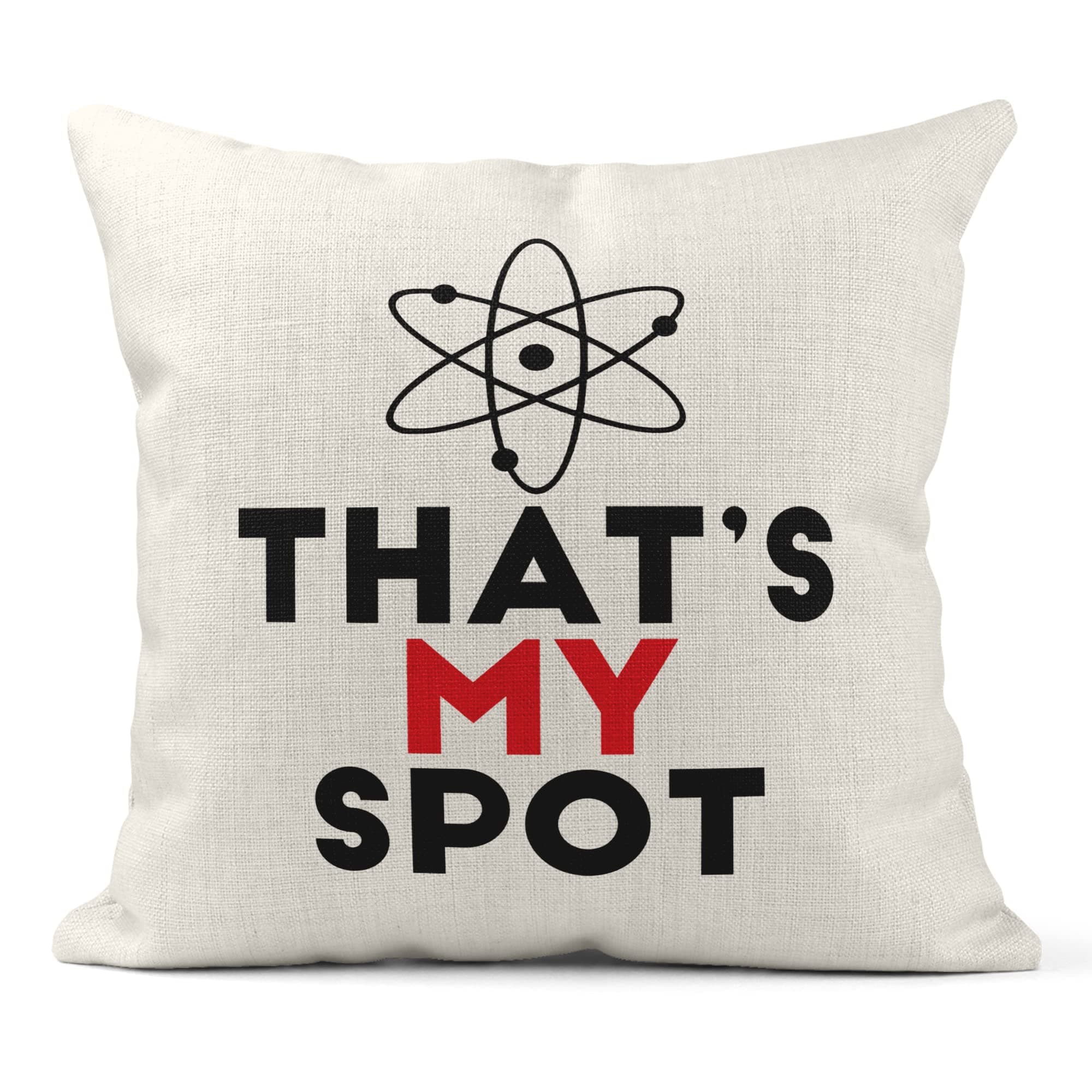 Print Maniacs Sheldon Cooper Big Bang Theory Cushion TV Series Men Kids My Spot Pillow (With Insert (Stuffing))