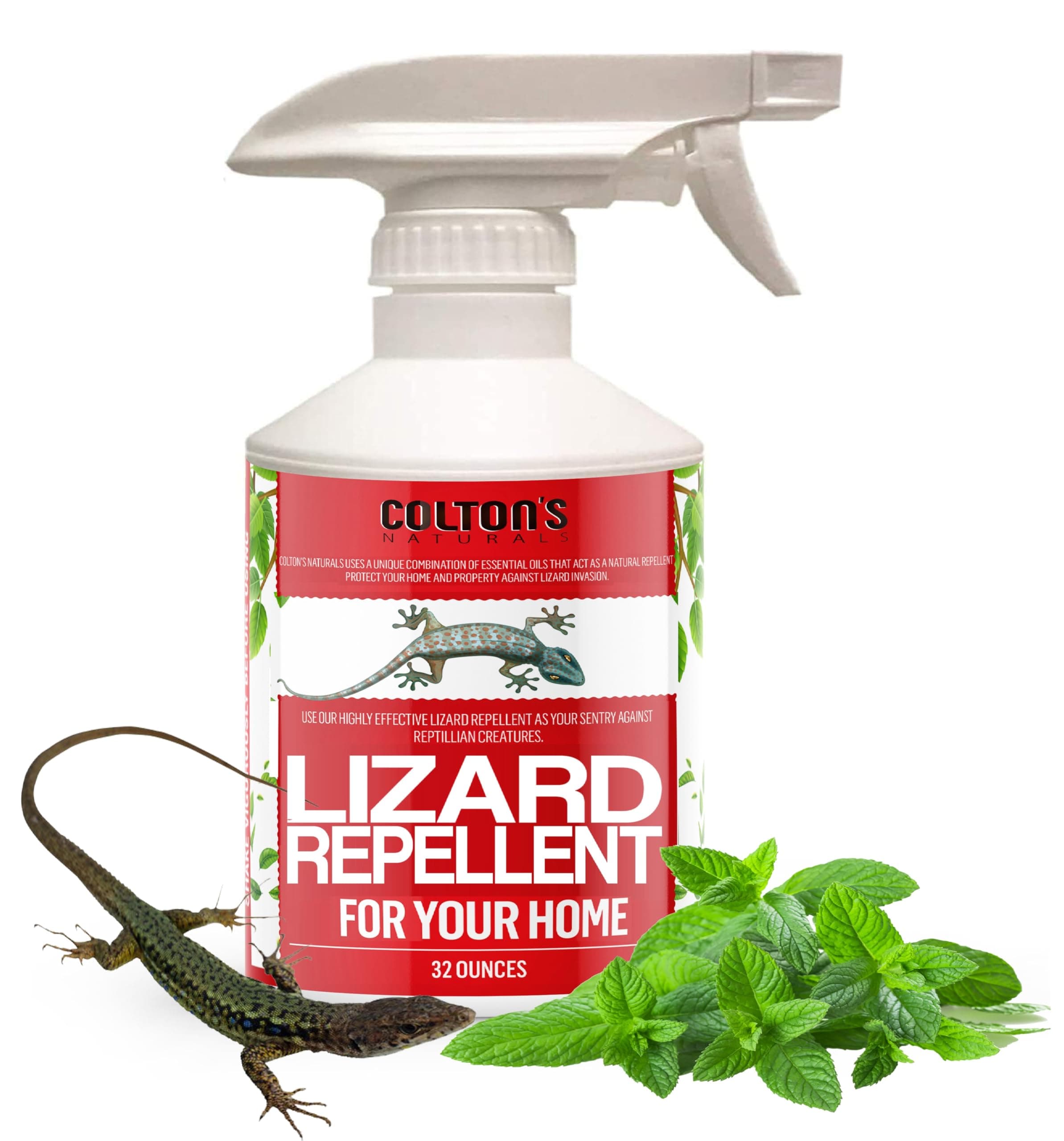 Colton's Naturals Lizard Repellent 32 OZ Reptile Deterrent Outdoor or Indoor 100% Natural Spray