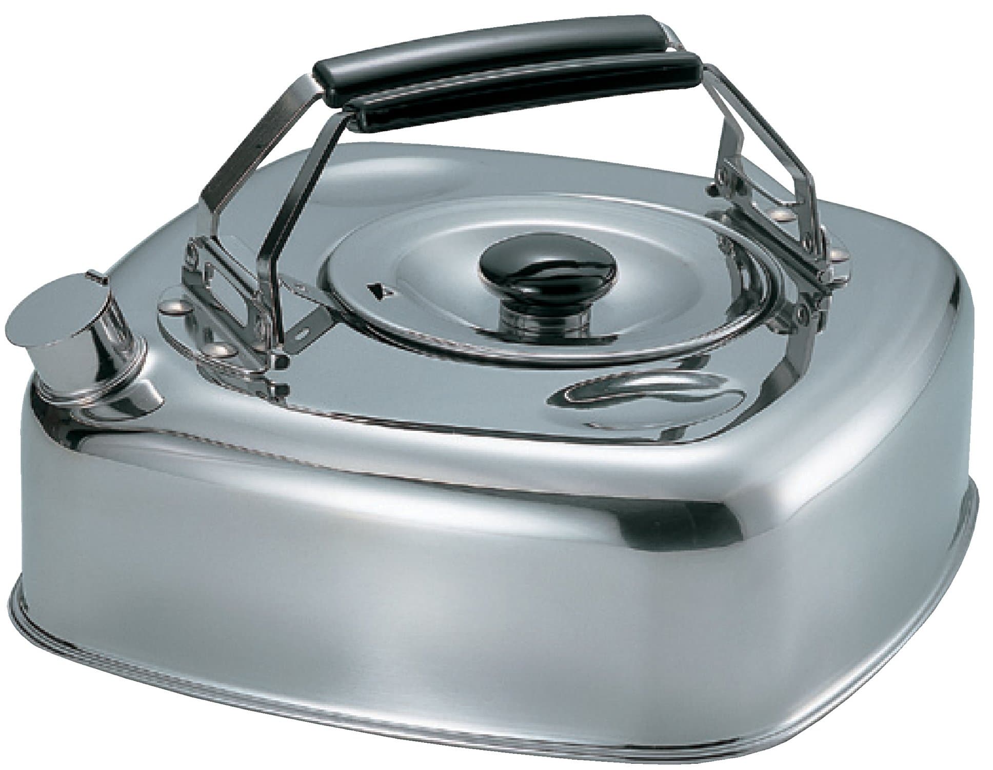 Sugiyama KS-2621 Kettle, 6.5 gal (2.5 L), Compatible with Induction and Gas Fire, Stainless Steel, Stores in the Refrigerator, Barley Tea, Compact, Storable, Stackable, Made in Japan
