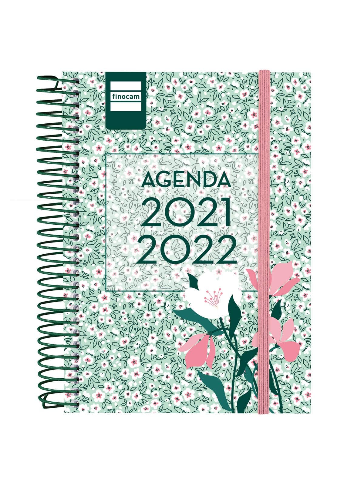 FinocamSecondary Diary 2021 2022 8th - 120 x 164 1 Day per Page Floral Catalan