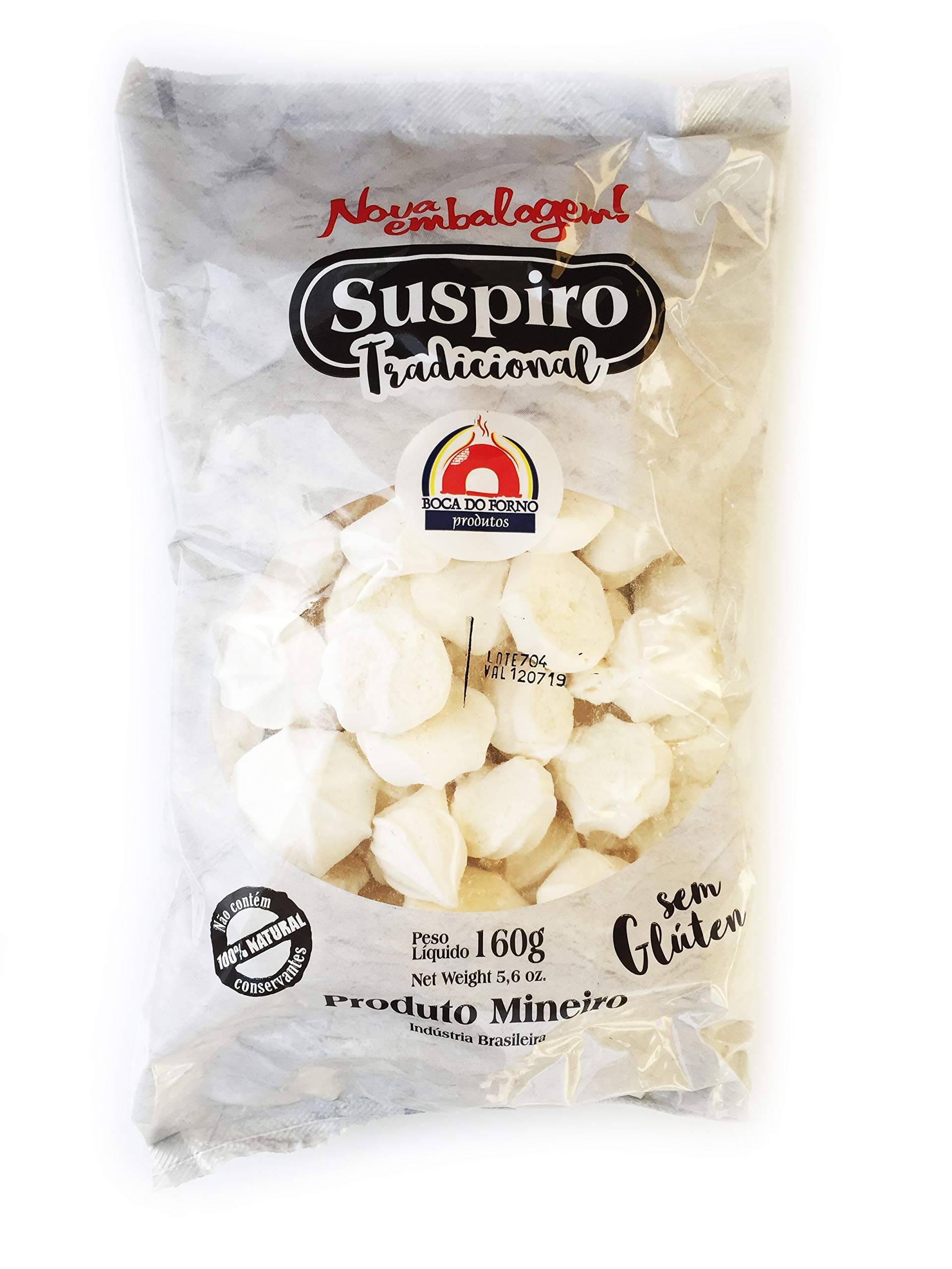 Suspiro Boca do Forno Meringue Cookies 160gr 6 Pack