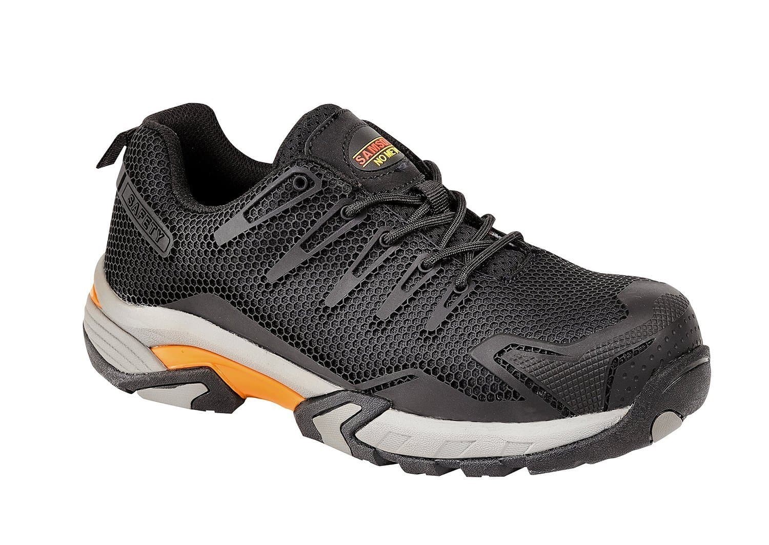 Samson XL 7765 S1P Black Composite Toe Cap Metal Free Safety Trainers Work Shoes