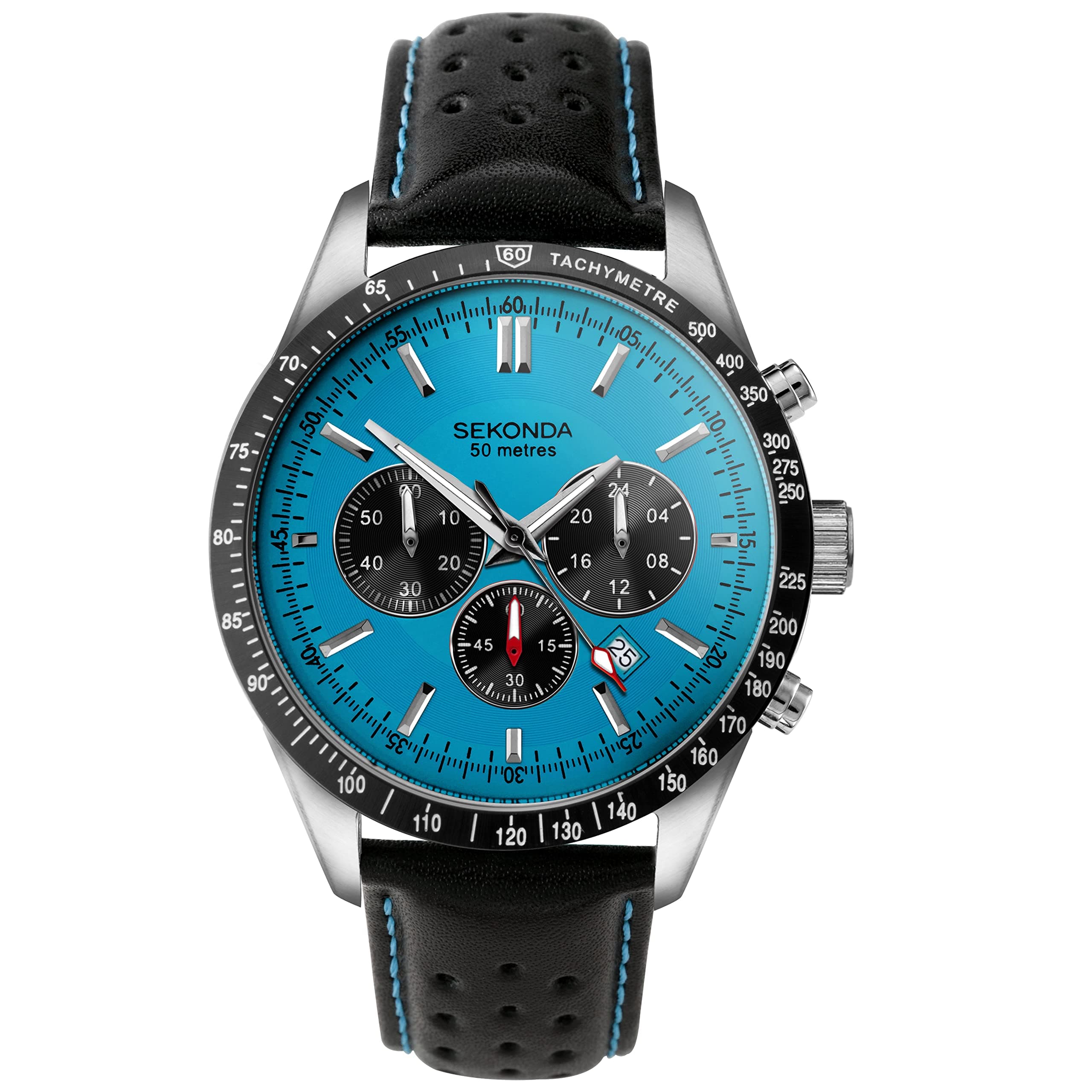 Sekonda Velocity Men's 45mm Quartz Analog Display Watch, Blue, Black, Quartz Watch