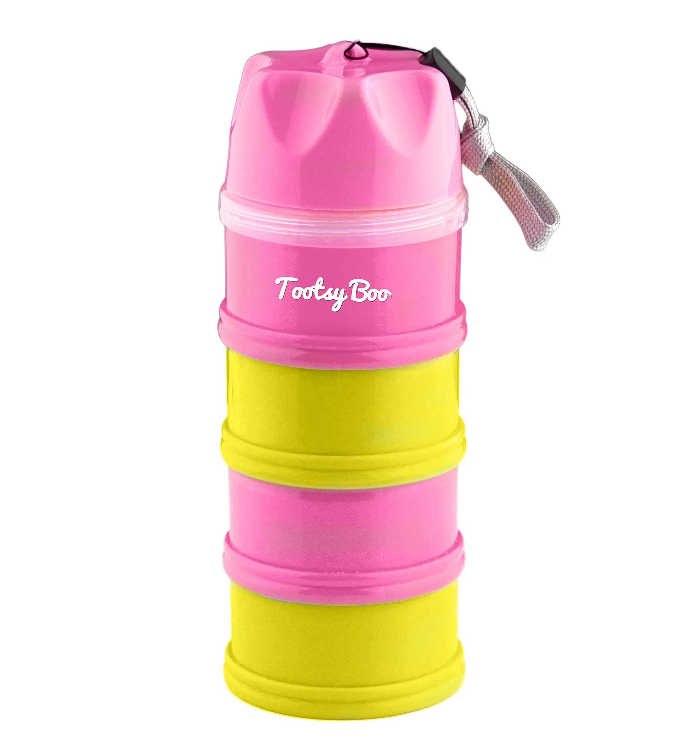 Tootsy Boo 4 compartment Formula Milk Powder Dispenser and Food/Snack Container