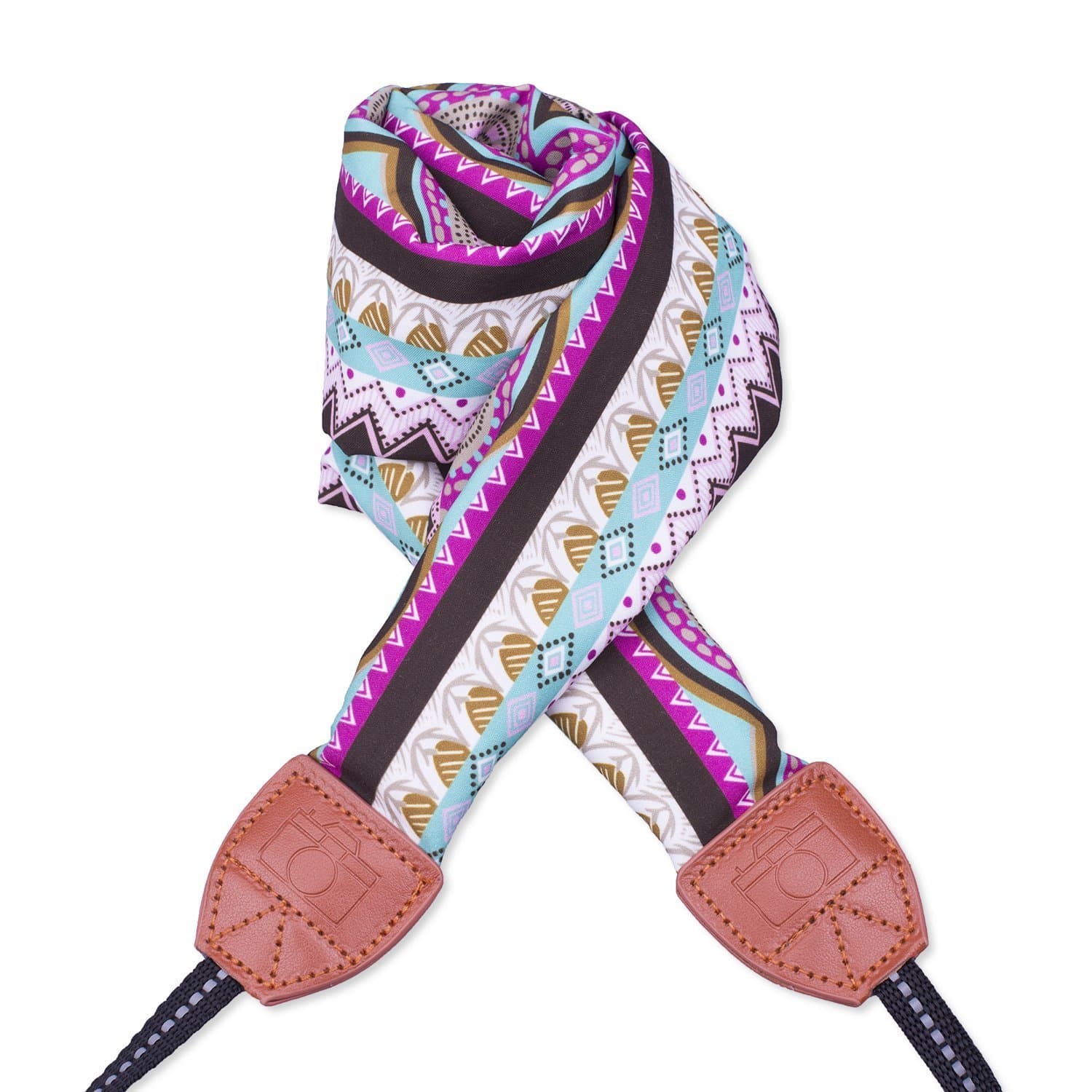 LONGTEAM Camera Strap, DSLR Camera Strap Universal Neck Shoulder Comfortable Scarf Camera Strap for Women (Bohemia Style)