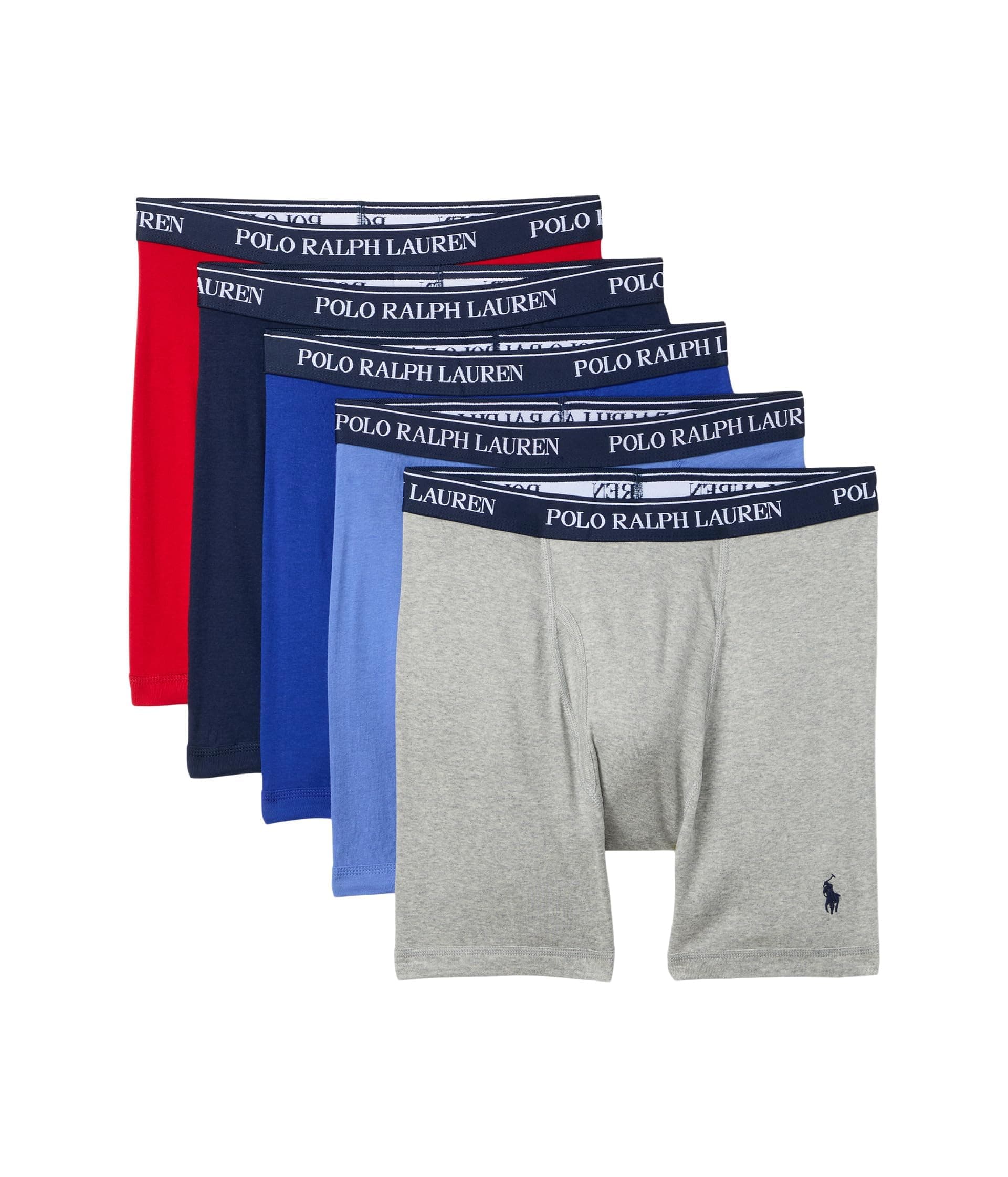 Men's Classic Fit Cotton Boxer Briefs 5 Pack