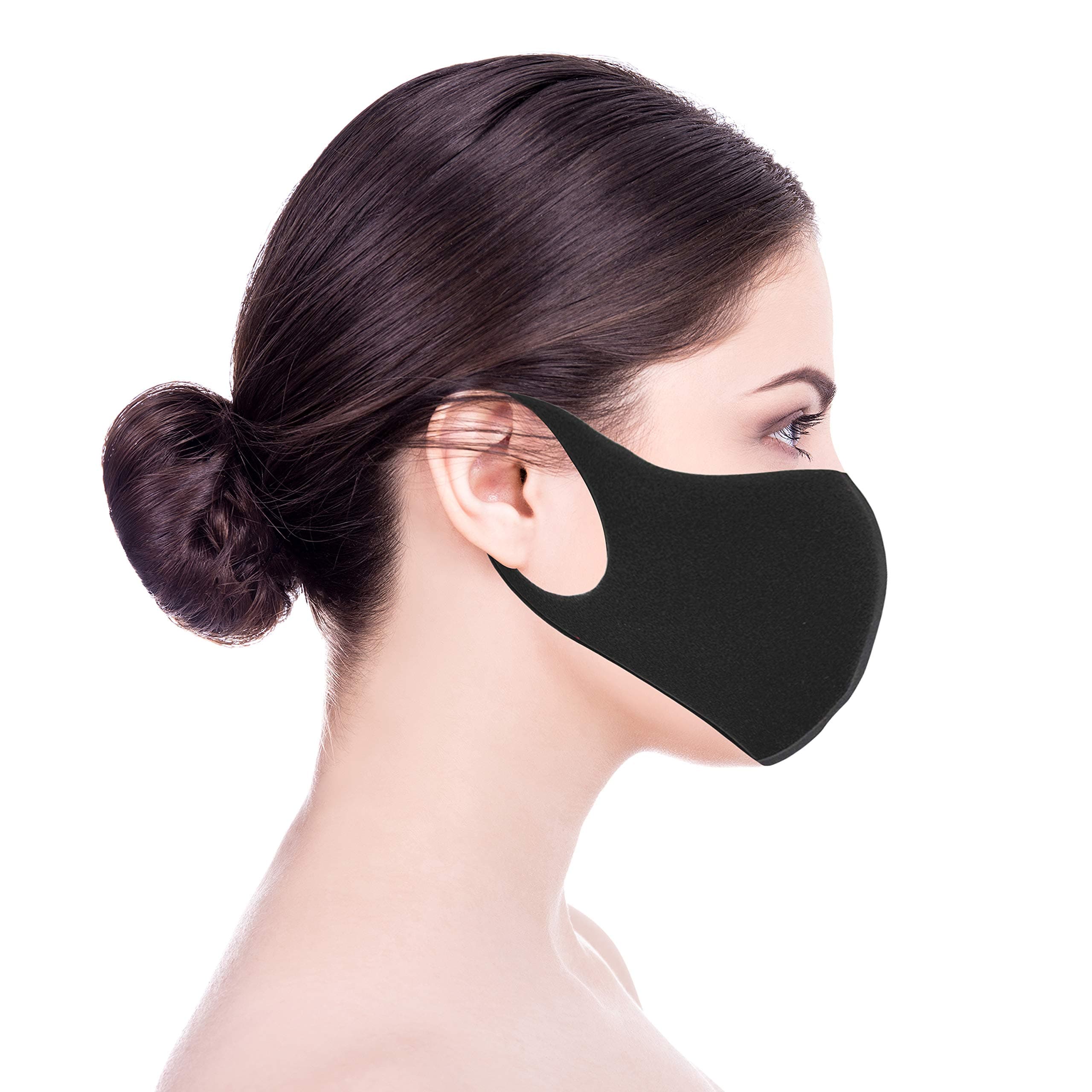 Anti-Dust Face Mask-Reusable Washable Adjustable Black Cotton Face Mask For Men Women Kids