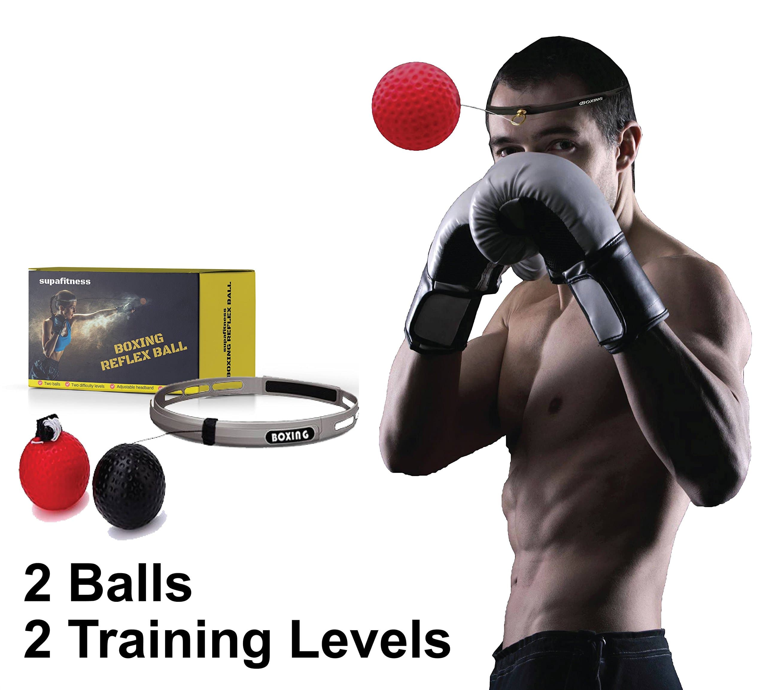 Boxing Reflex Ball Fight Speed Punching Ball On String With Headband Boxing Training Equipment Improves Hand Eye Coordination