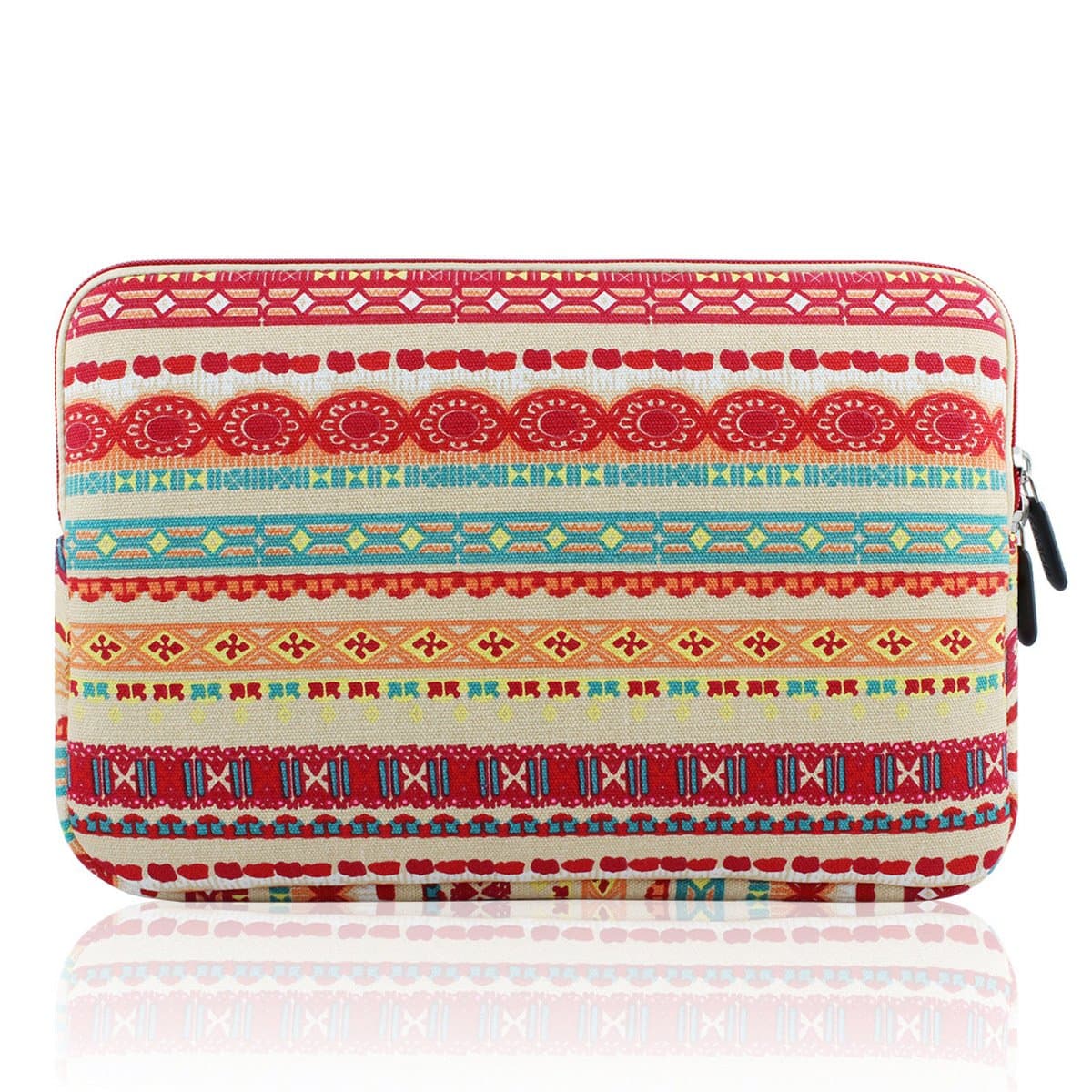 Kamor Bohemian Style Canvas Fabric Sleeve for 15.6-Inch MacBooks - Lantern Pattern
