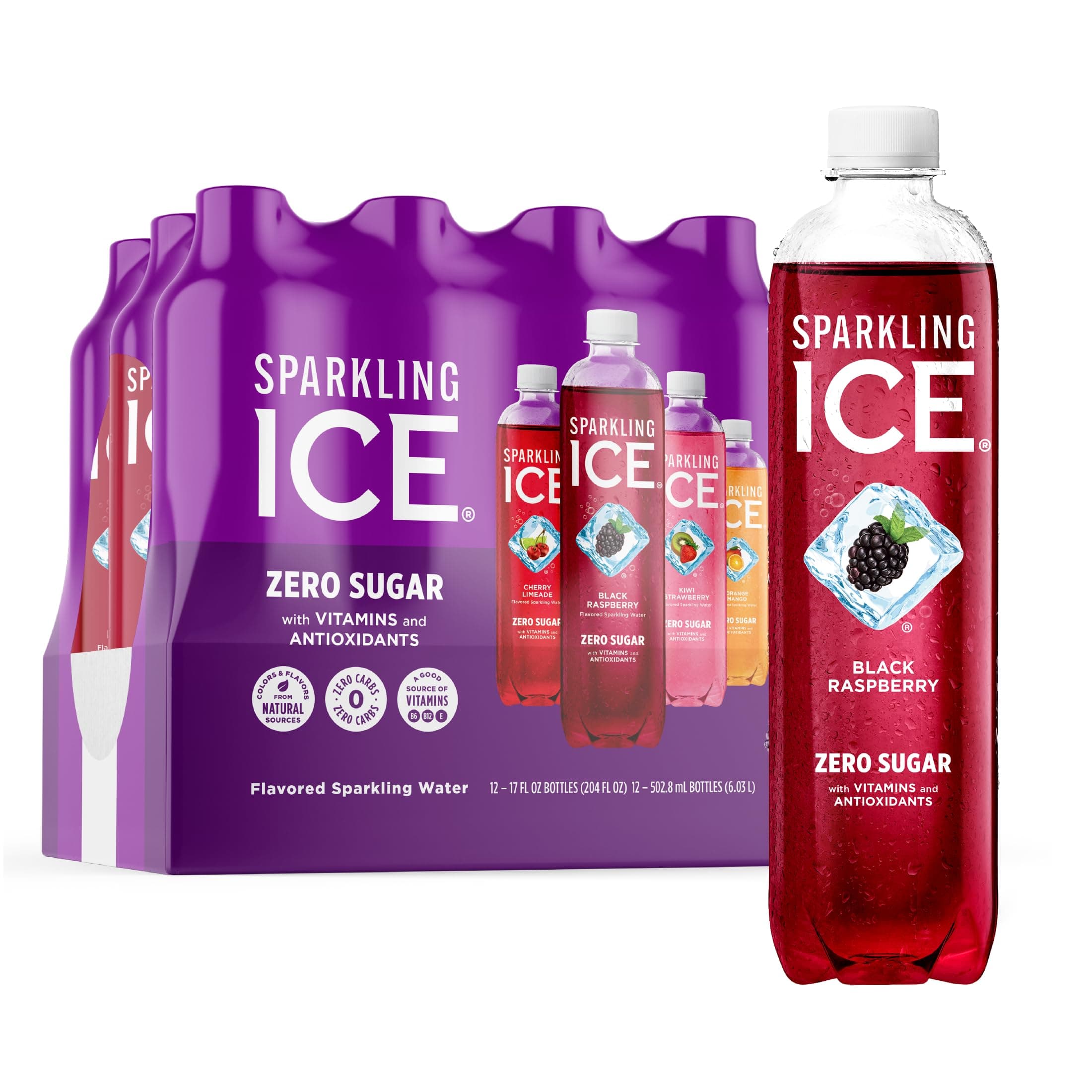 Sparkling Ice Variety Pack, 17 Ounce Bottles (Pack of 12)
