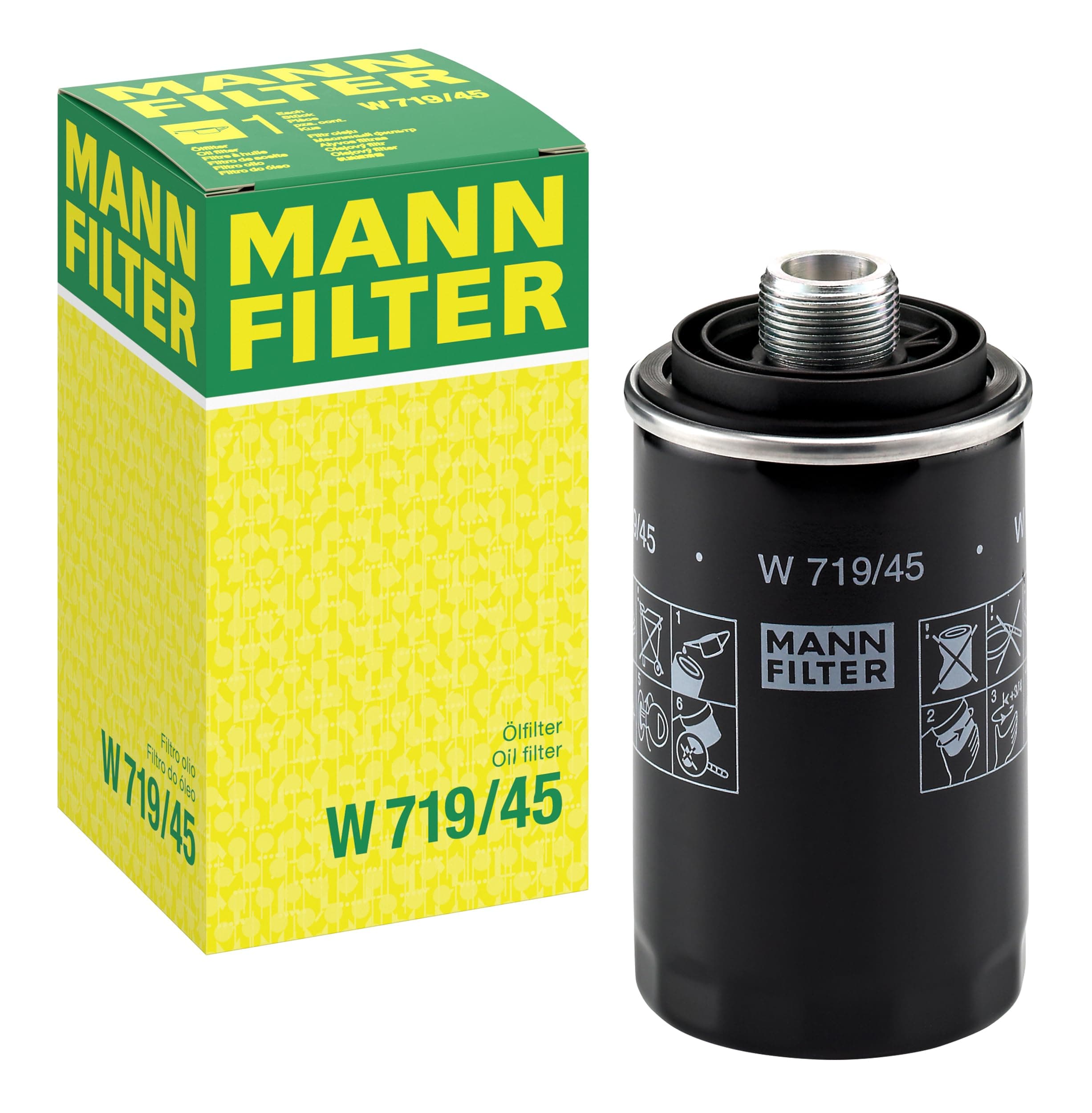 MANN-FILTER W 719/45 Oil Filter - for Cars + Transporters