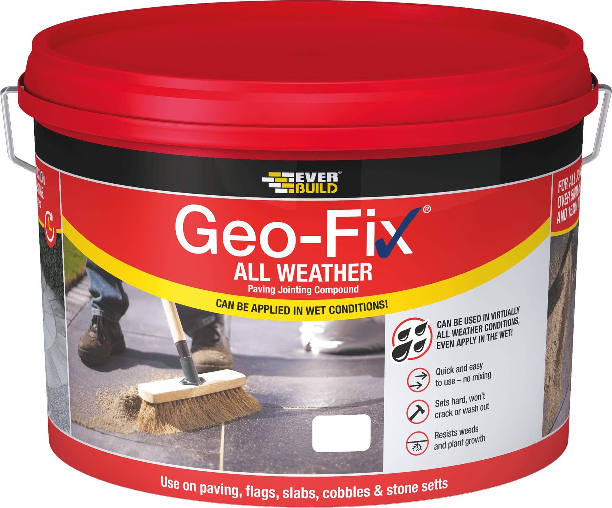 Everbuild Geo Fix All Weather Paving Joint Compound - Mid Grey 14 kg