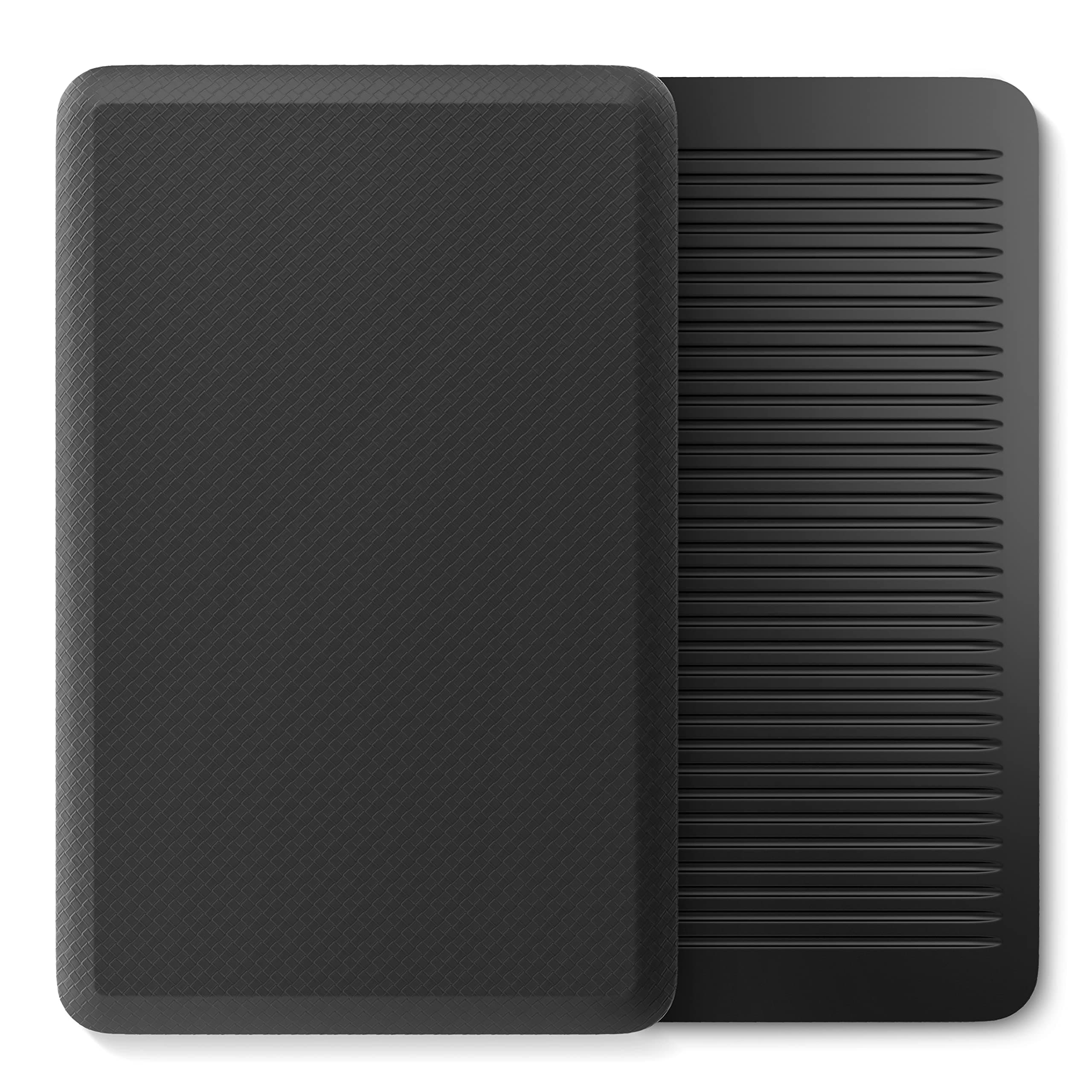 iMedic Anti Fatigue Standing Mat (81x52cm)- Cushioned Foam Floor Mat - Kitchen Mats Non Slip Washable - Kitchen Rugs - Standing Desk Mat - Adjustable Desk Mat - Workstation Mat Black