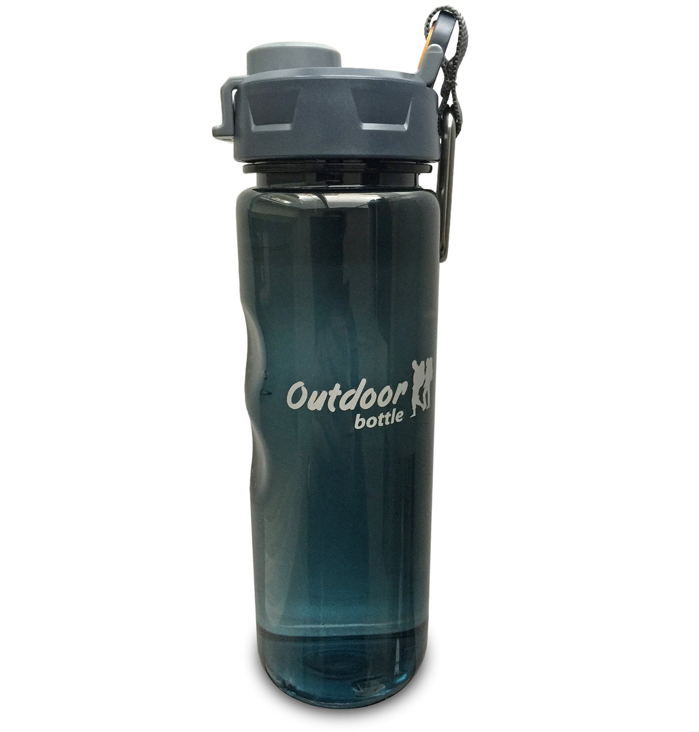 Outdoor Water Bottle 24 Ounce - Leakproof - Sturdy - Lightweight - Unbreakable - Easy to Carry - Great for Hiking - Camping - Traveling