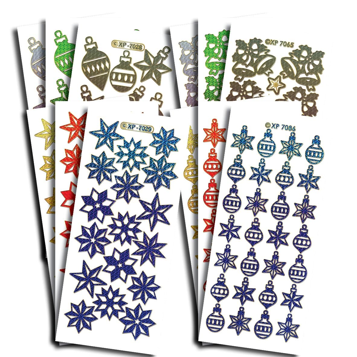 Creative Products Prismatic Christmas Pictures Craft Stickers, Stickers, Multi-Colour, 23 x 10 x 1 cm