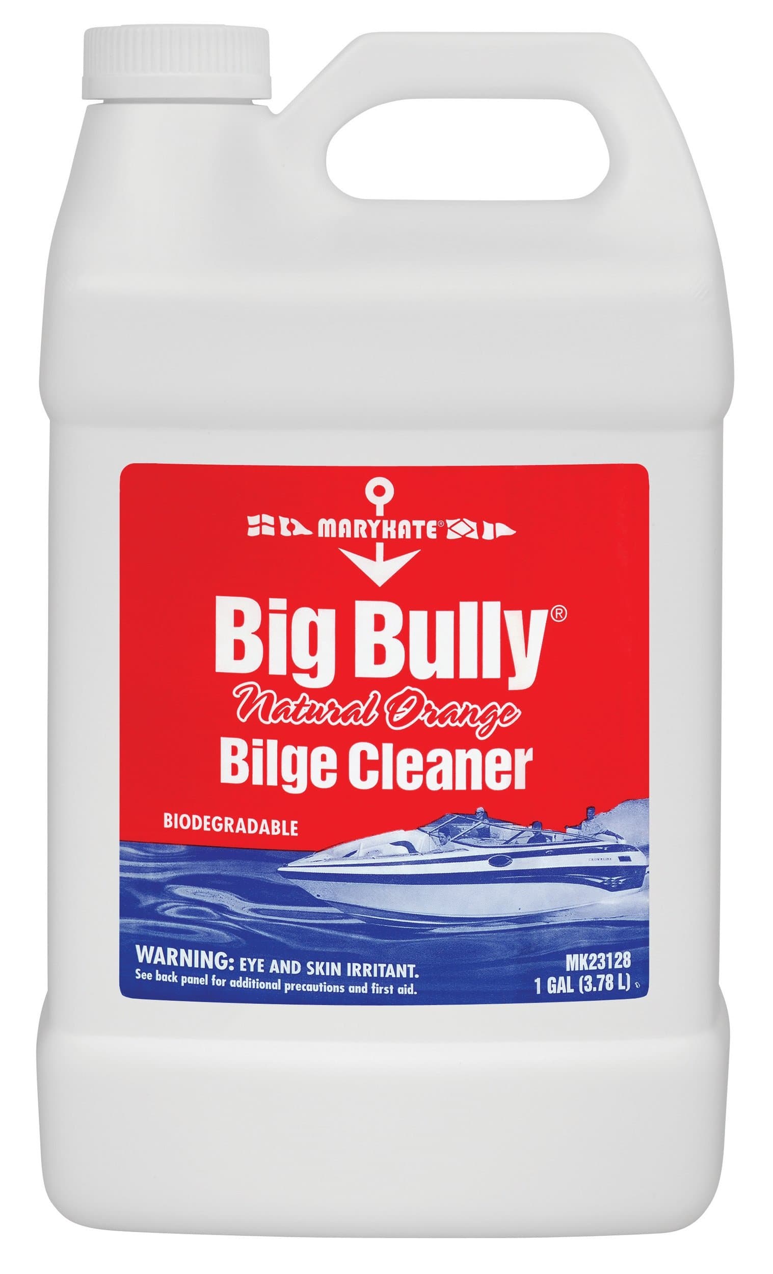Big-Bully Natural Orange Bilge Cleaner MK23128 – 1 Gallon, Bilge Hulls Cleaner w/ Citrus Cleaning Power, Ideal for Removing Grease, Oil from Ships, Boats