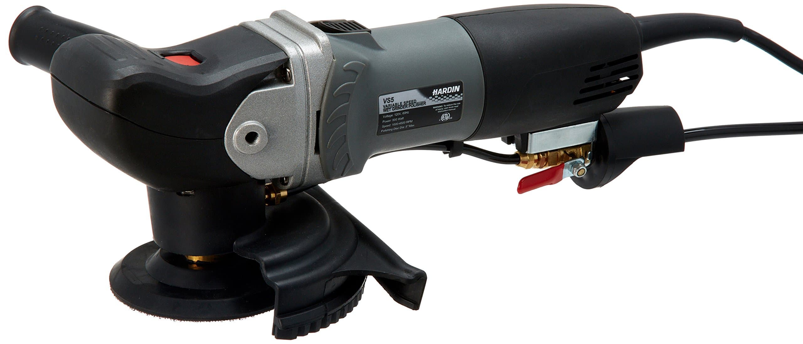 Hardin GHWV4POLSET VS5 Variable Speed Wet Grinder Polisher, 8 Pc 4" Diamond Polishing Pad Set