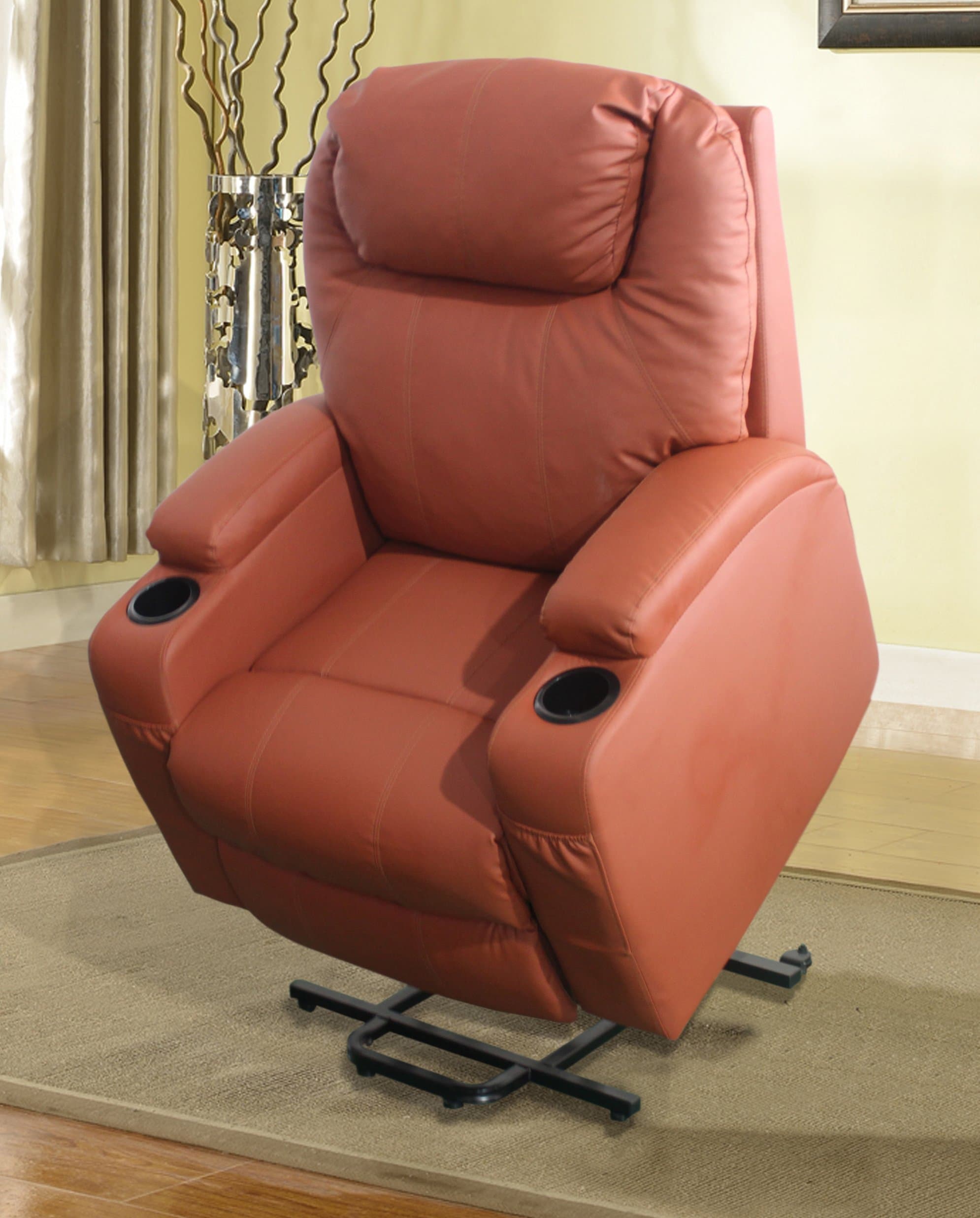Eternity Home Recliner Massage Lift Chair with Heated Function, Orange